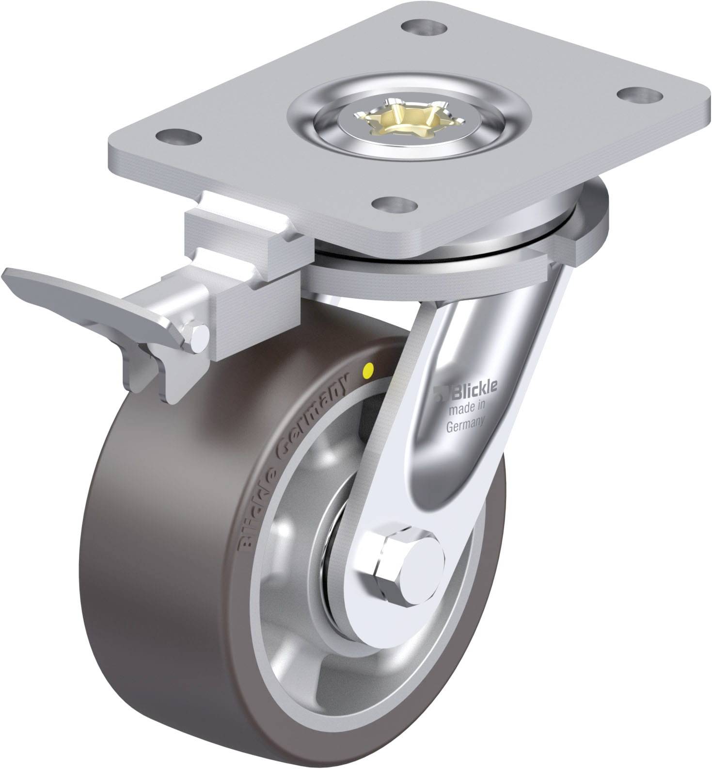 Blickle 936550 LO-ALST 127K-AS-RI4 Schwerlast-Lenkrolle Rad-Durchmesser: 125mm Tragfähigkeit (max.): 450kg 1St.