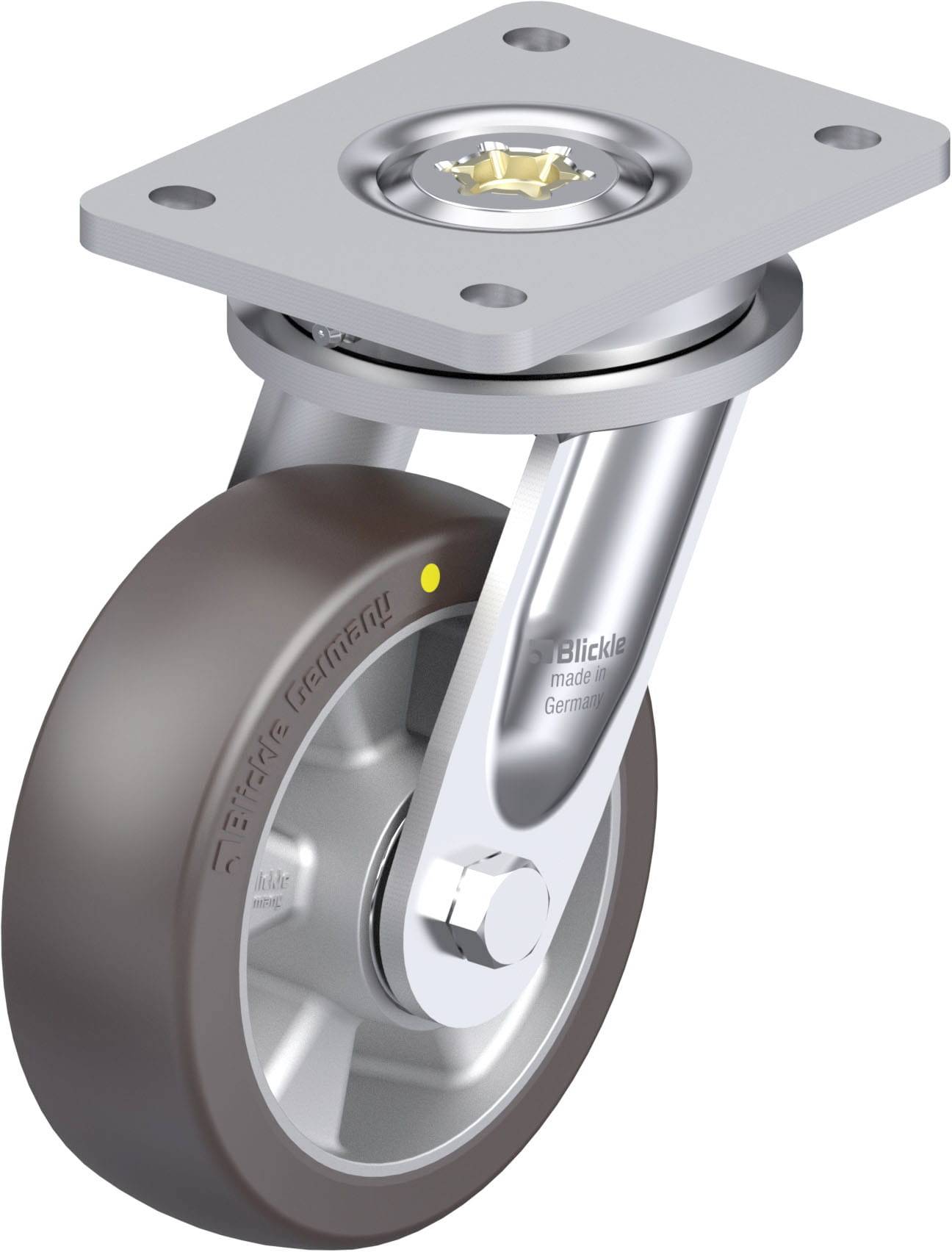 Blickle 936553 LO-ALST 150K-AS Schwerlast-Lenkrolle Rad-Durchmesser: 150mm Tragfähigkeit (max.): 500kg 1St.