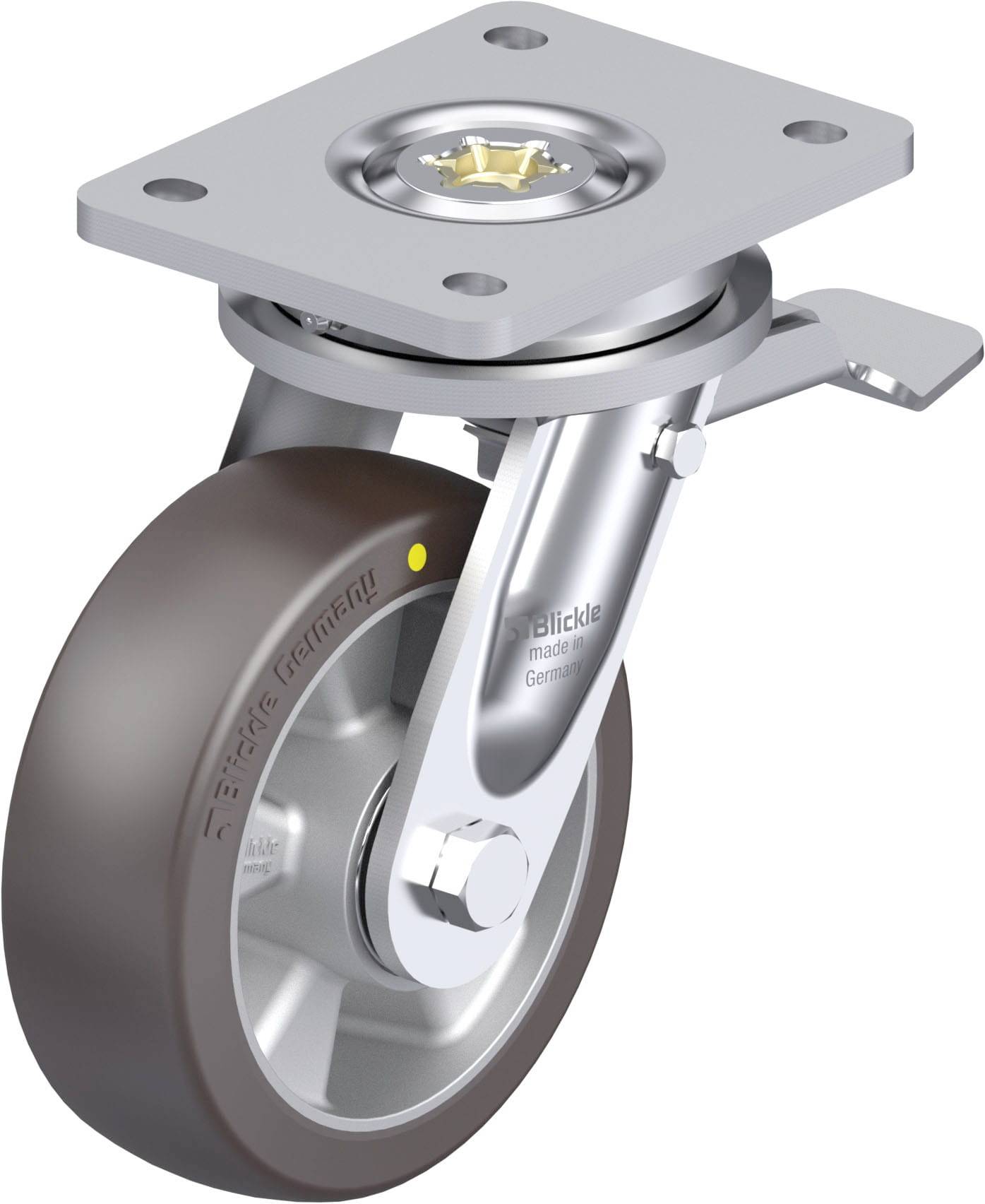 Blickle 936555 LO-ALST 150K-ST-AS Schwerlast-Lenkrolle Rad-Durchmesser: 150mm Tragfähigkeit (max.): 500kg 1St.