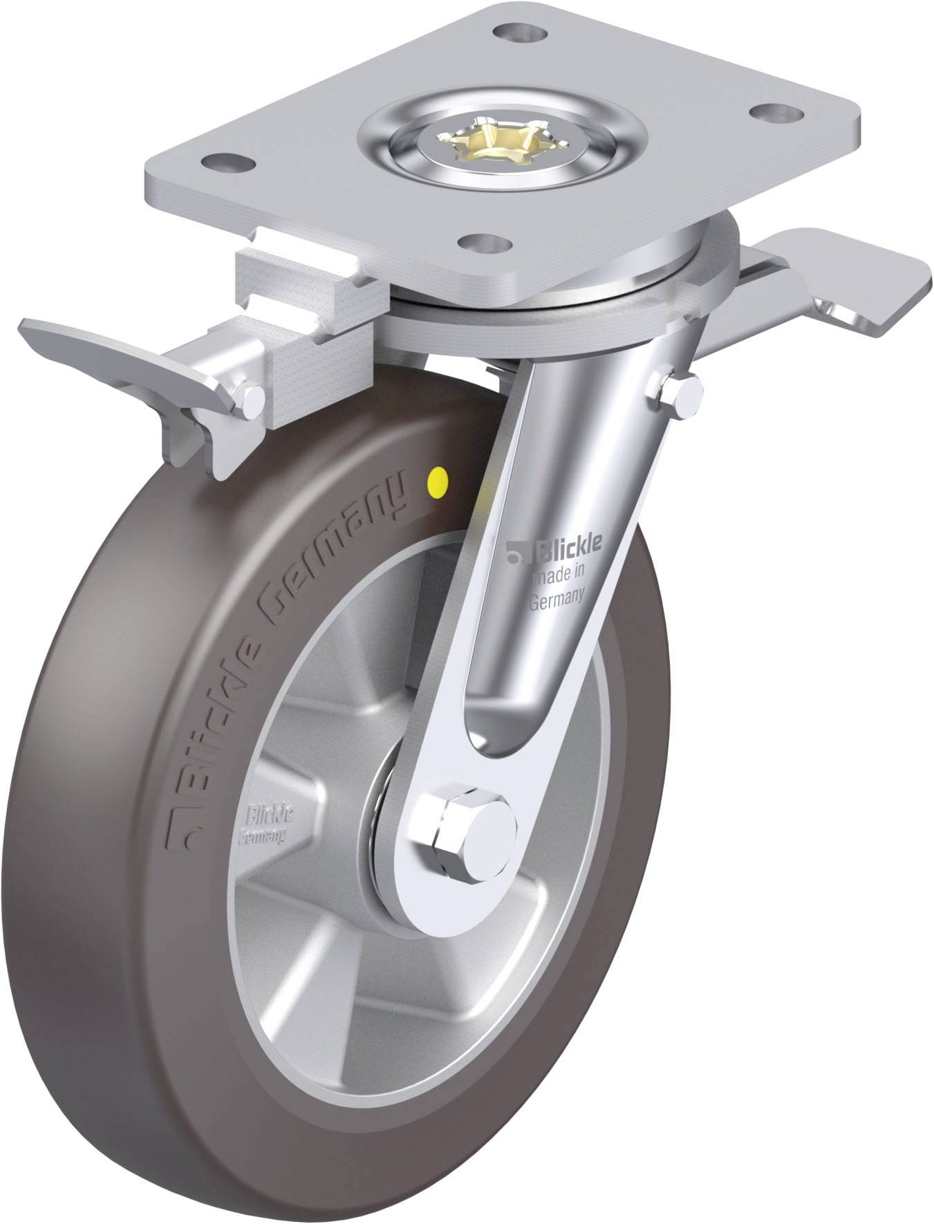 Blickle 936563 LO-ALST 200K-ST-AS-RI4 Schwerlast-Lenkrolle Rad-Durchmesser: 200mm Tragfähigkeit (max.): 750kg 1St.