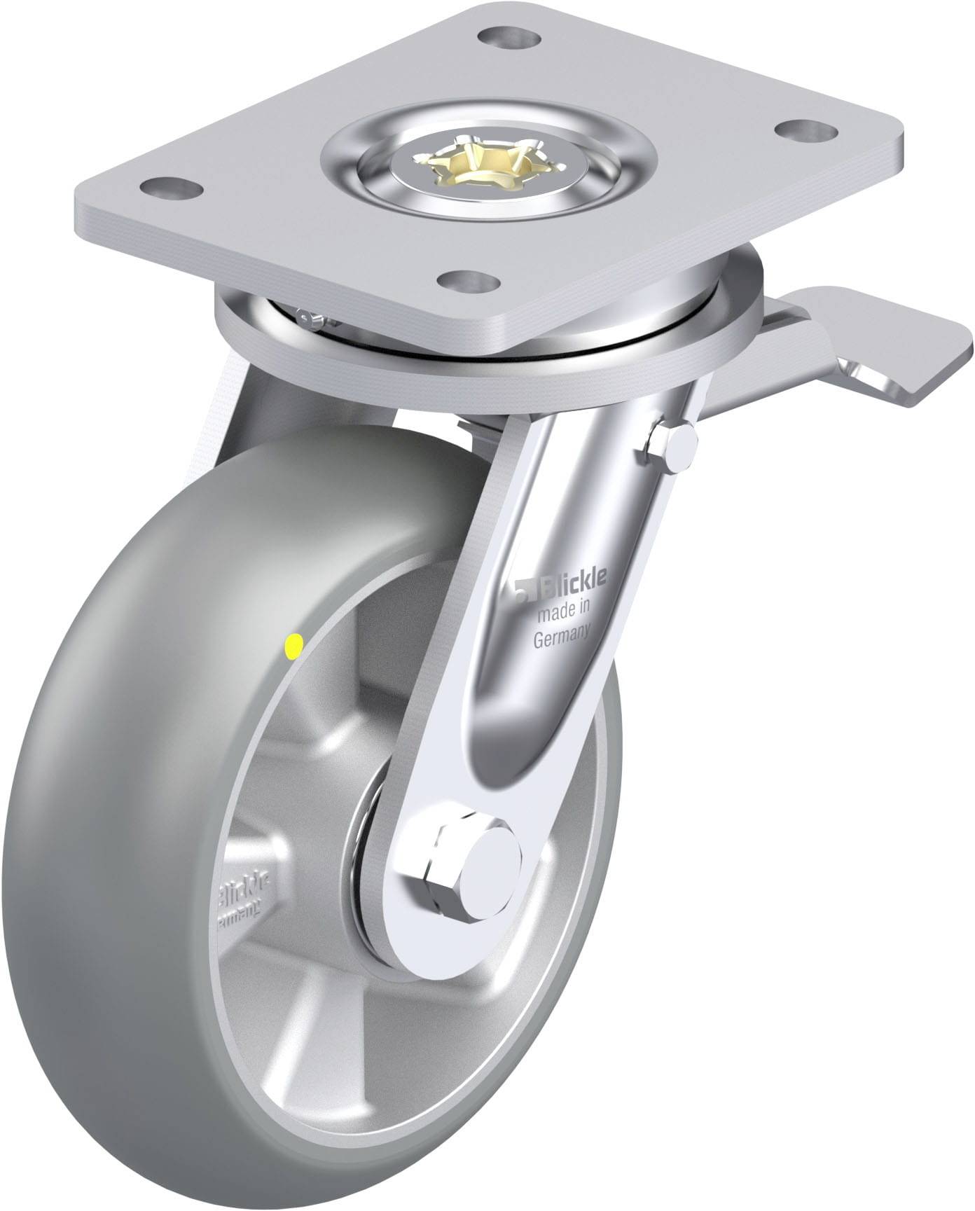 Blickle 936757 LO-ALTH 160K-ST-AS-CO Schwerlast-Lenkrolle Rad-Durchmesser: 160mm Tragfähigkeit (max.): 750kg 1St.