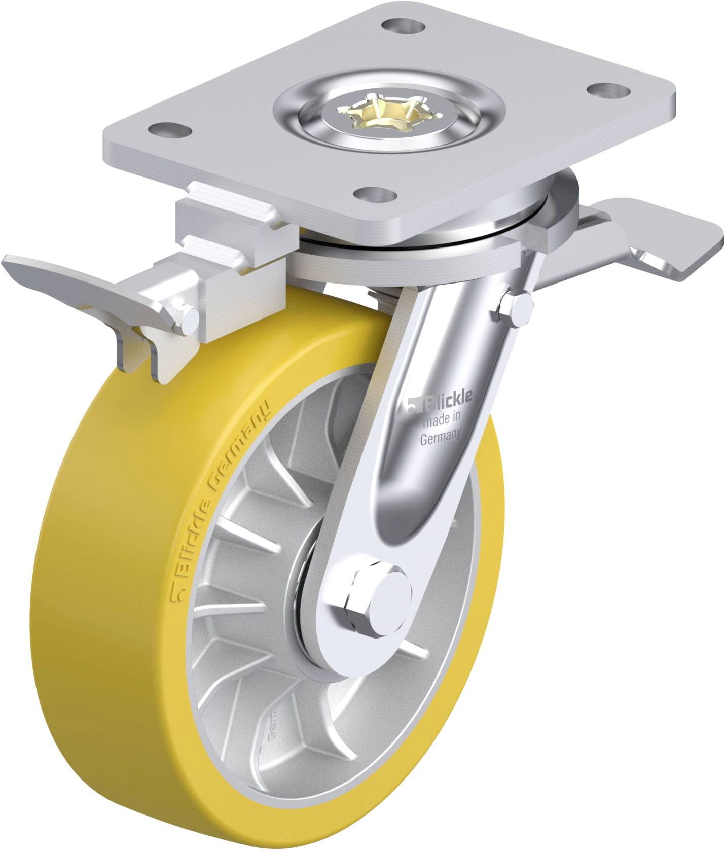 Blickle 936771 LO-ALTH 162K-ST-RI4 Schwerlast-Lenkrolle Rad-Durchmesser: 160mm Tragfähigkeit (max.): 950kg 1St.