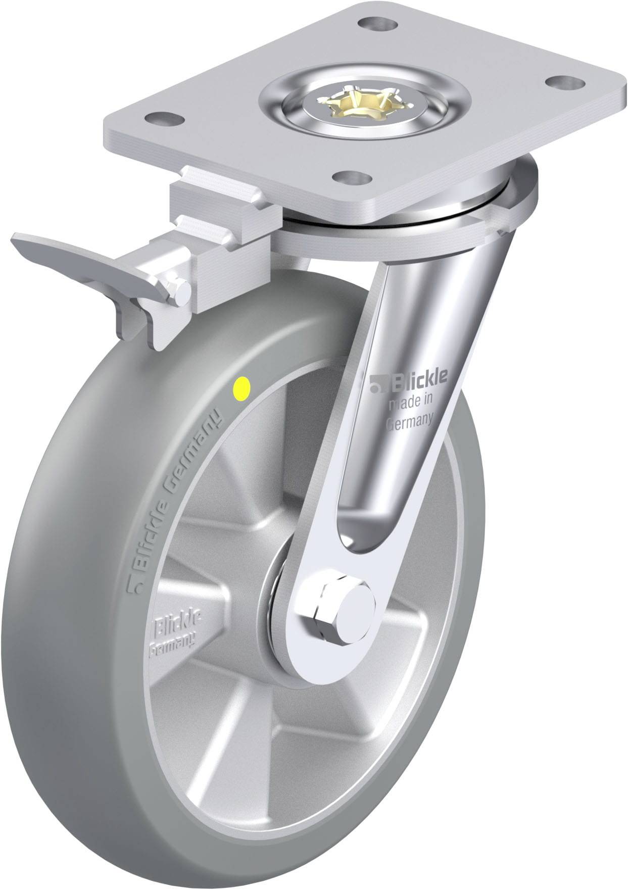 Blickle 936761 LO-ALTH 200K-AS-CO-RI4 Schwerlast-Lenkrolle Rad-Durchmesser: 200mm Tragfähigkeit (max.): 800kg 1St.