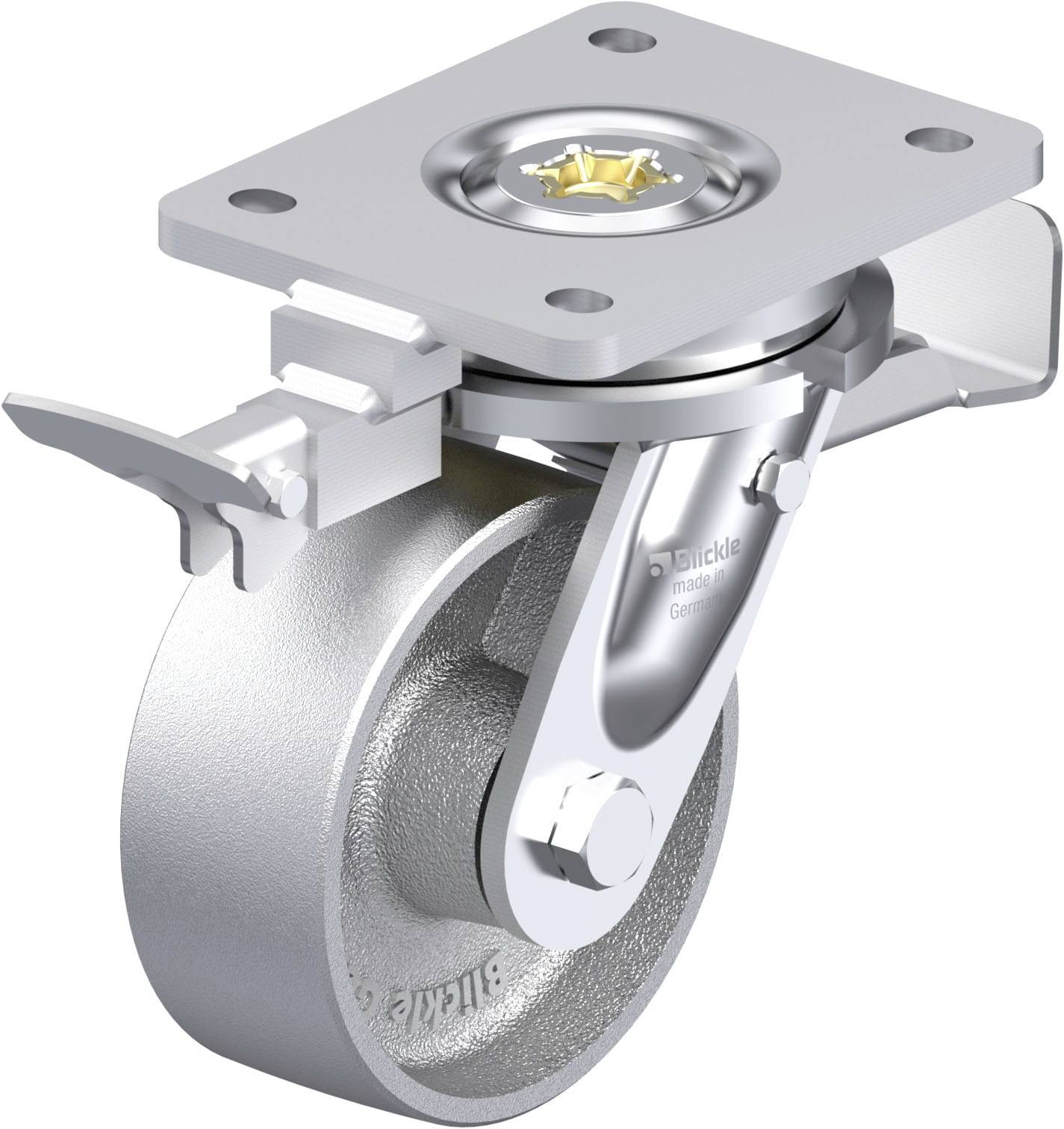 Blickle 853075 LO-G 127G-ST-RI4 Schwerlast-Lenkrolle Rad-Durchmesser: 125mm Tragfähigkeit (max.): 750kg 1St.