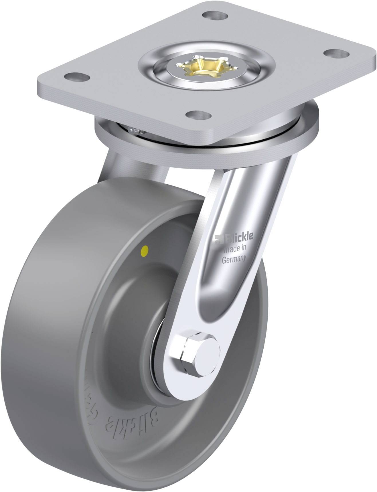 Blickle 746774 LO-PO 150K-ELS Schwerlast-Lenkrolle Rad-Durchmesser: 150mm Tragfähigkeit (max.): 400kg 1St.