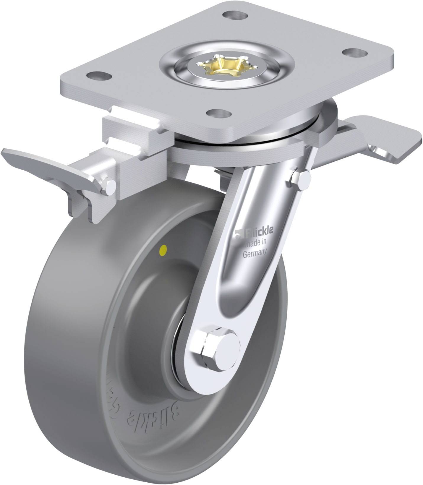 Blickle 937029 LO-PO 150K-ST-ELS-RI4 Schwerlast-Lenkrolle Rad-Durchmesser: 150mm Tragfähigkeit (max.): 400kg 1St.