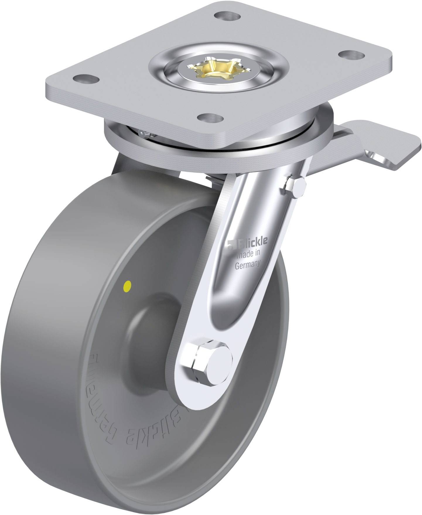 Blickle 937032 LO-PO 160G-ST-ELS Schwerlast-Lenkrolle Rad-Durchmesser: 160mm Tragfähigkeit (max.): 450kg 1St.