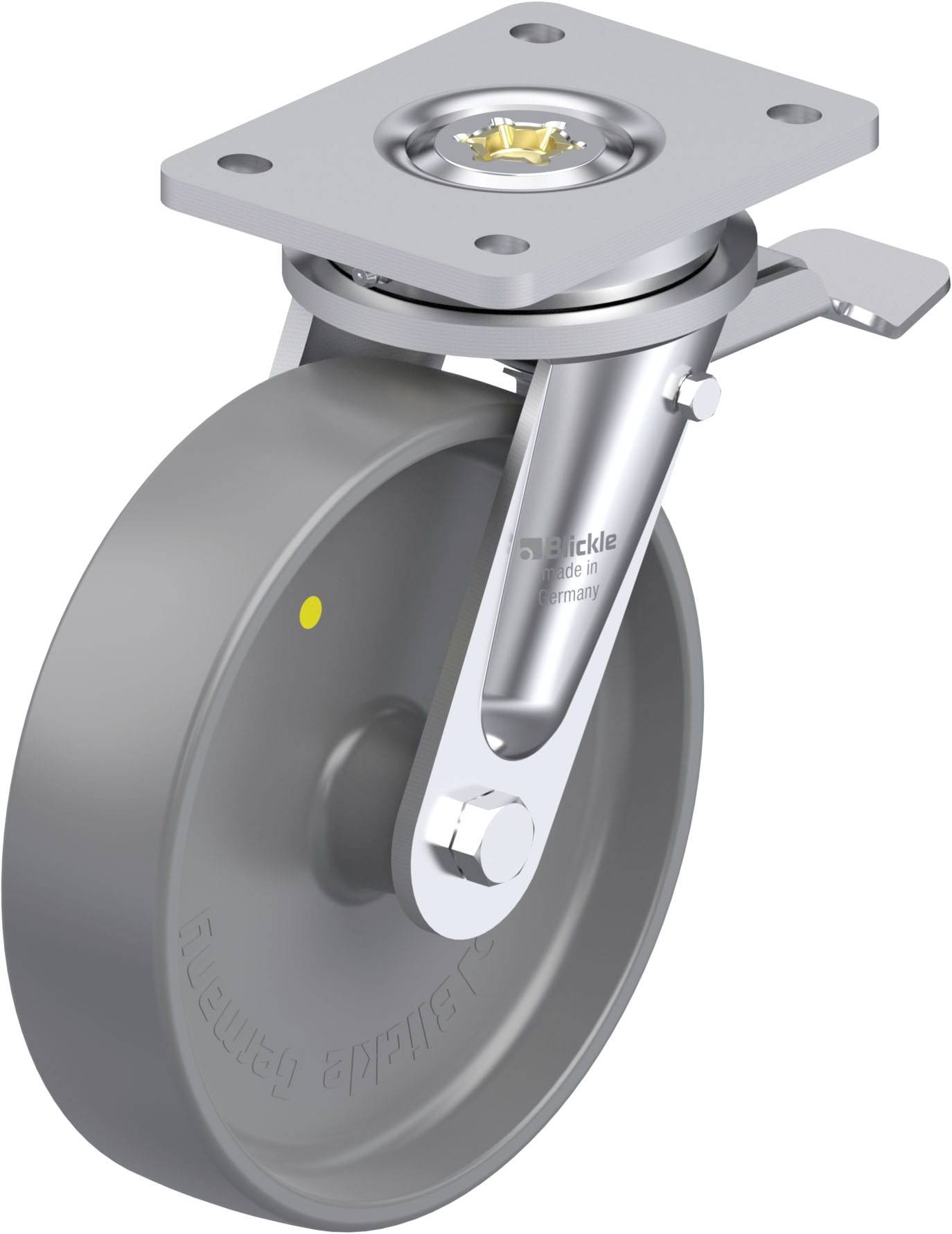 Blickle 937040 LO-PO 200G-ST-ELS Schwerlast-Lenkrolle Rad-Durchmesser: 200mm Tragfähigkeit (max.): 600kg 1St.