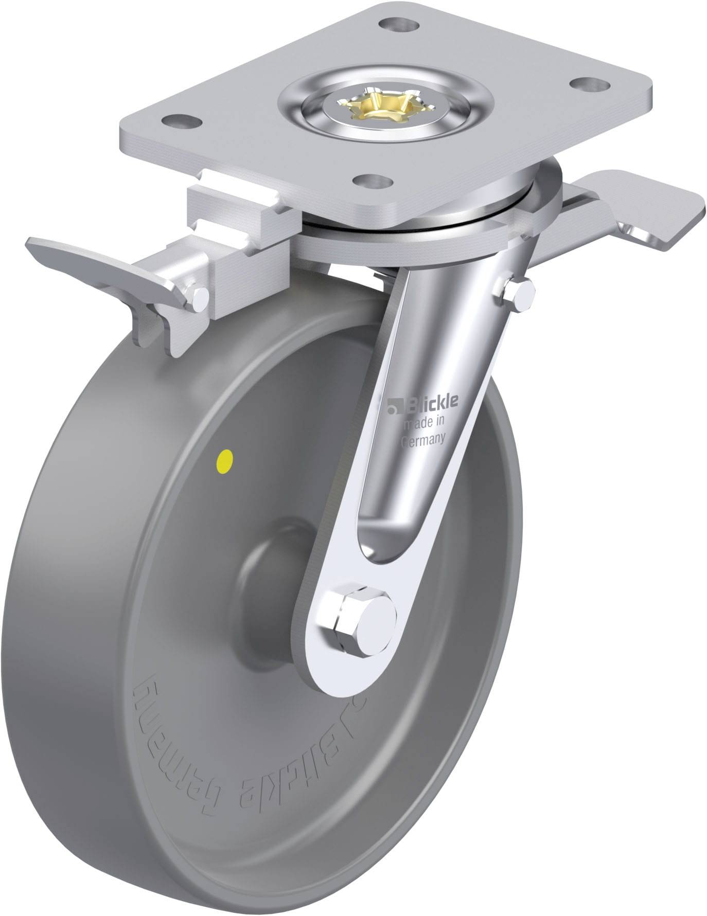 Blickle 937041 LO-PO 200G-ST-ELS-RI4 Schwerlast-Lenkrolle Rad-Durchmesser: 200mm Tragfähigkeit (max.): 600kg 1St.