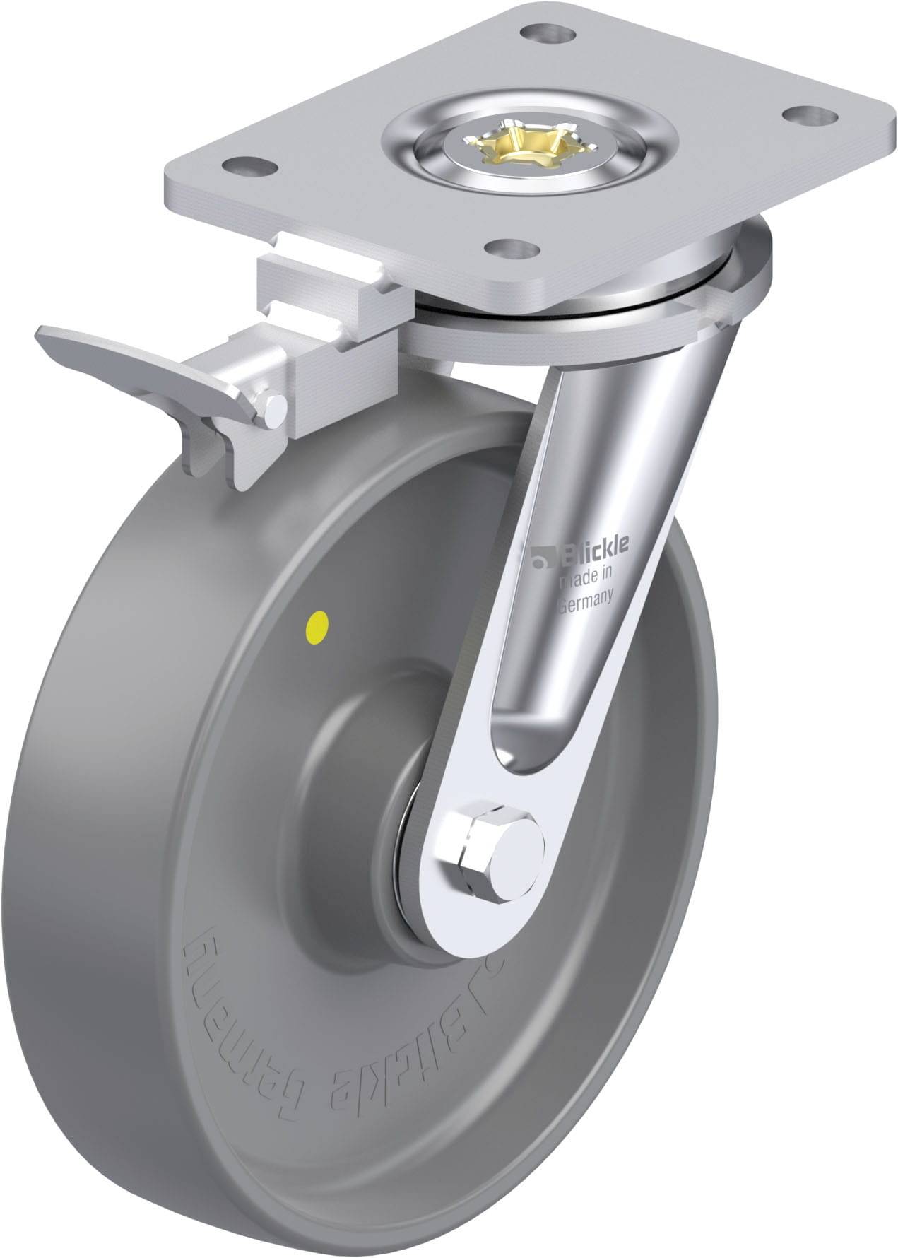 Blickle 937043 LO-PO 200K-ELS-RI4 Schwerlast-Lenkrolle Rad-Durchmesser: 200mm Tragfähigkeit (max.): 600kg 1St.