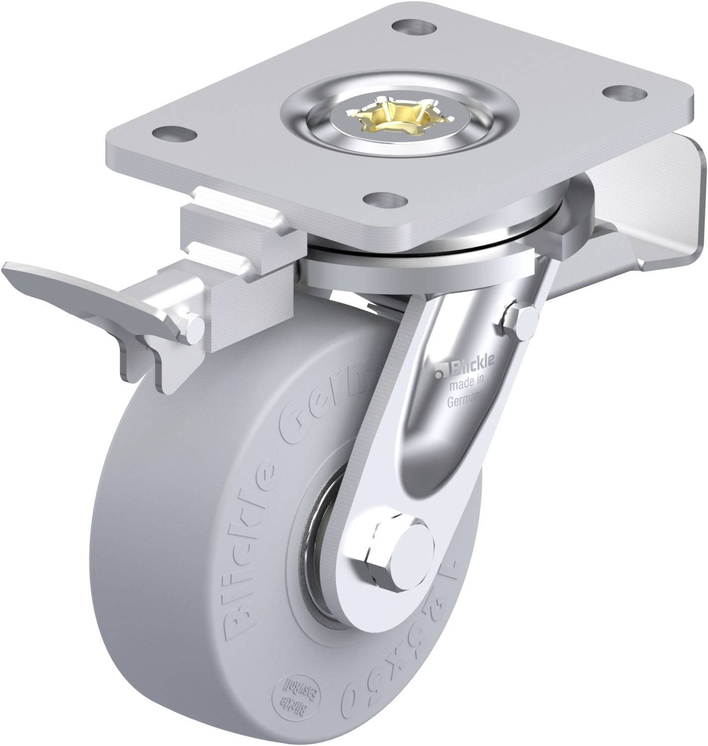 Blickle 852098 LO-SE 125K-ST-SG-RI4 Schwerlast-Lenkrolle Rad-Durchmesser: 125mm Tragfähigkeit (max.): 320kg 1St.