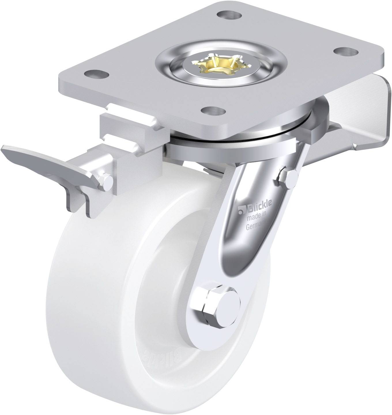 Blickle 852990 LO-SPO 127G-ST-RI4 Schwerlast-Lenkrolle Rad-Durchmesser: 125mm Tragfähigkeit (max.): 750kg 1St.