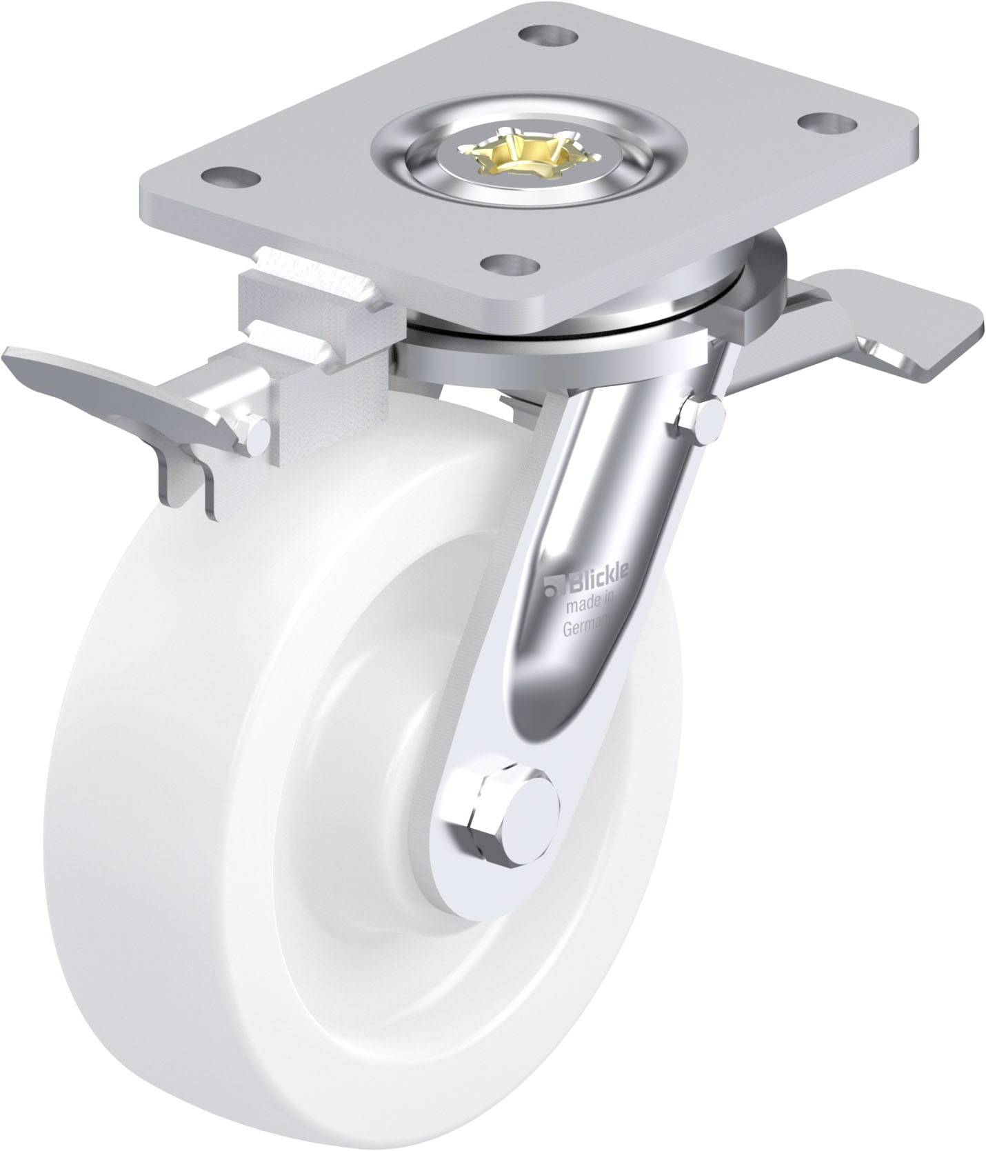 Blickle 852996 LO-SPO 160G-ST-RI4 Schwerlast-Lenkrolle Rad-Durchmesser: 160mm Tragfähigkeit (max.): 850kg 1St.