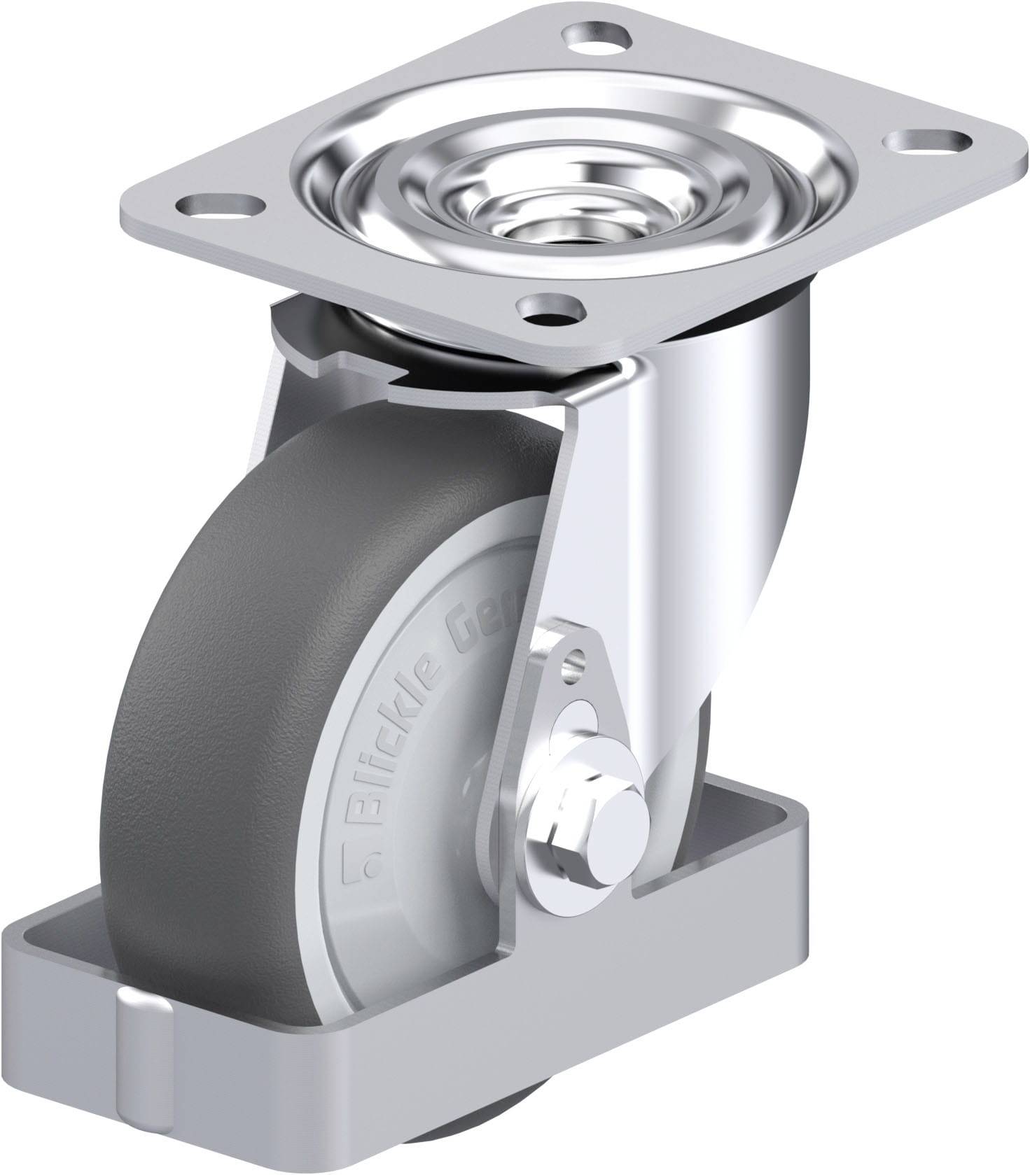 Blickle 933737 L-PATH 100KF-FS Stahlblech-Lenkrolle Rad-Durchmesser: 100mm Tragfähigkeit (max.): 200kg 1St.