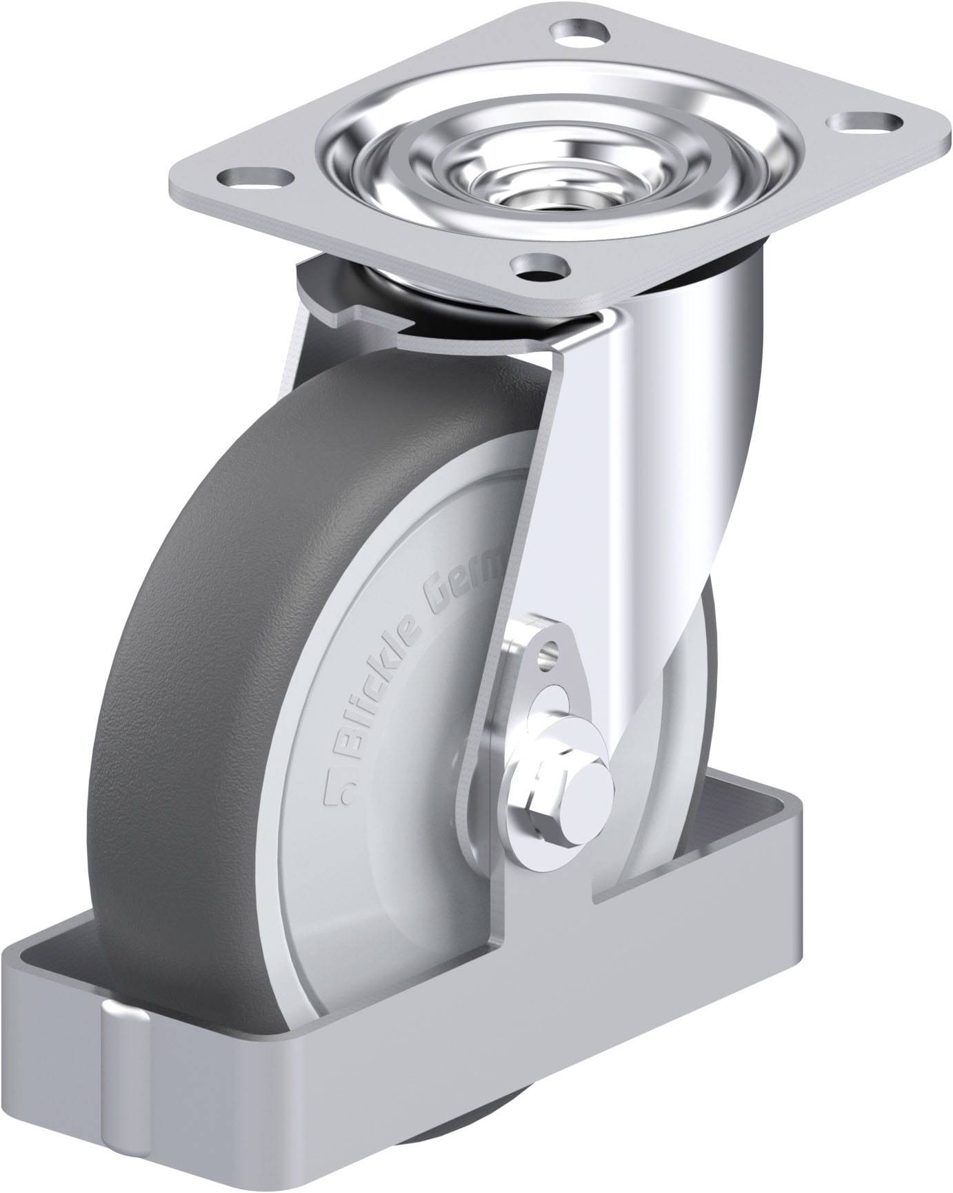 Blickle 907846 L-PATH 125KF-FS Stahlblech-Lenkrolle Rad-Durchmesser: 125mm Tragfähigkeit (max.): 250kg 1St.