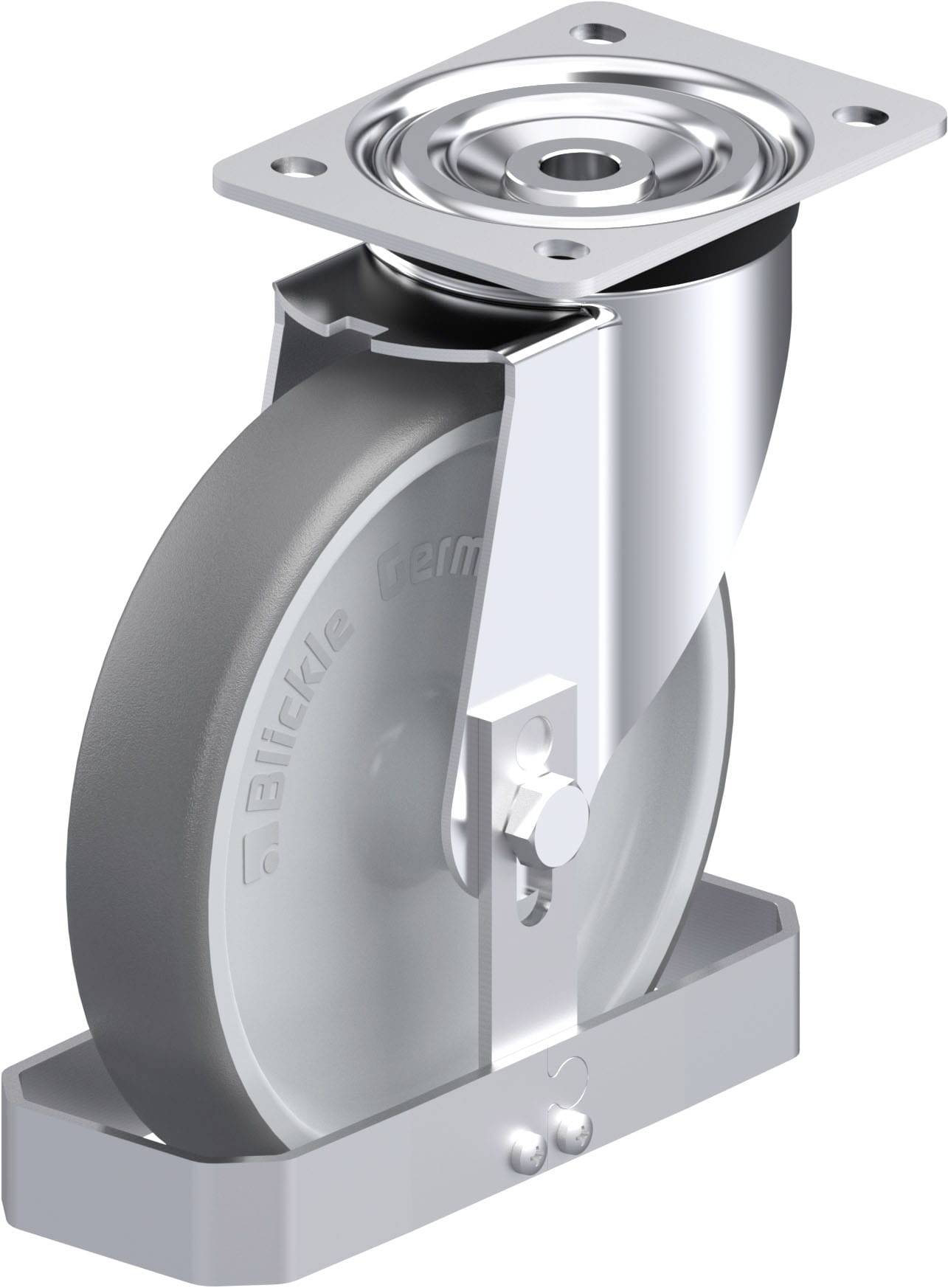 Blickle 917717 L-PATH 200G-FS Stahlblech-Lenkrolle Rad-Durchmesser: 200mm Tragfähigkeit (max.): 400kg 1St.