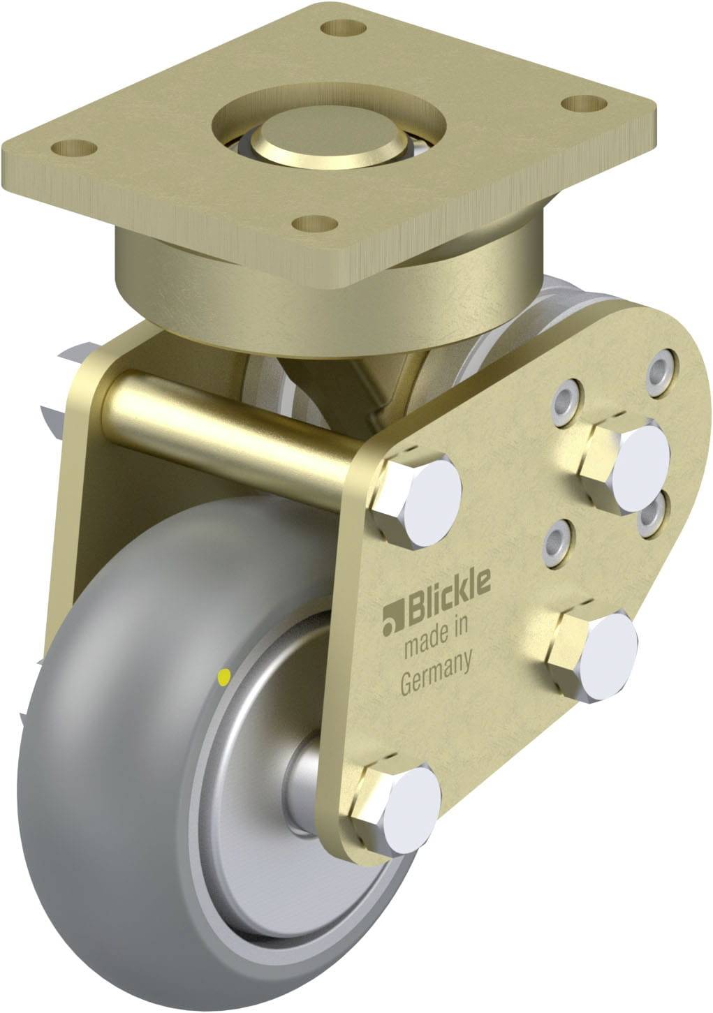 Blickle 937373 LPFE-ALTH 101K-AS-FA-CO Schwerlast-Lenkrolle Rad-Durchmesser: 100mm Tragfähigkeit (max.): 350kg 1St.