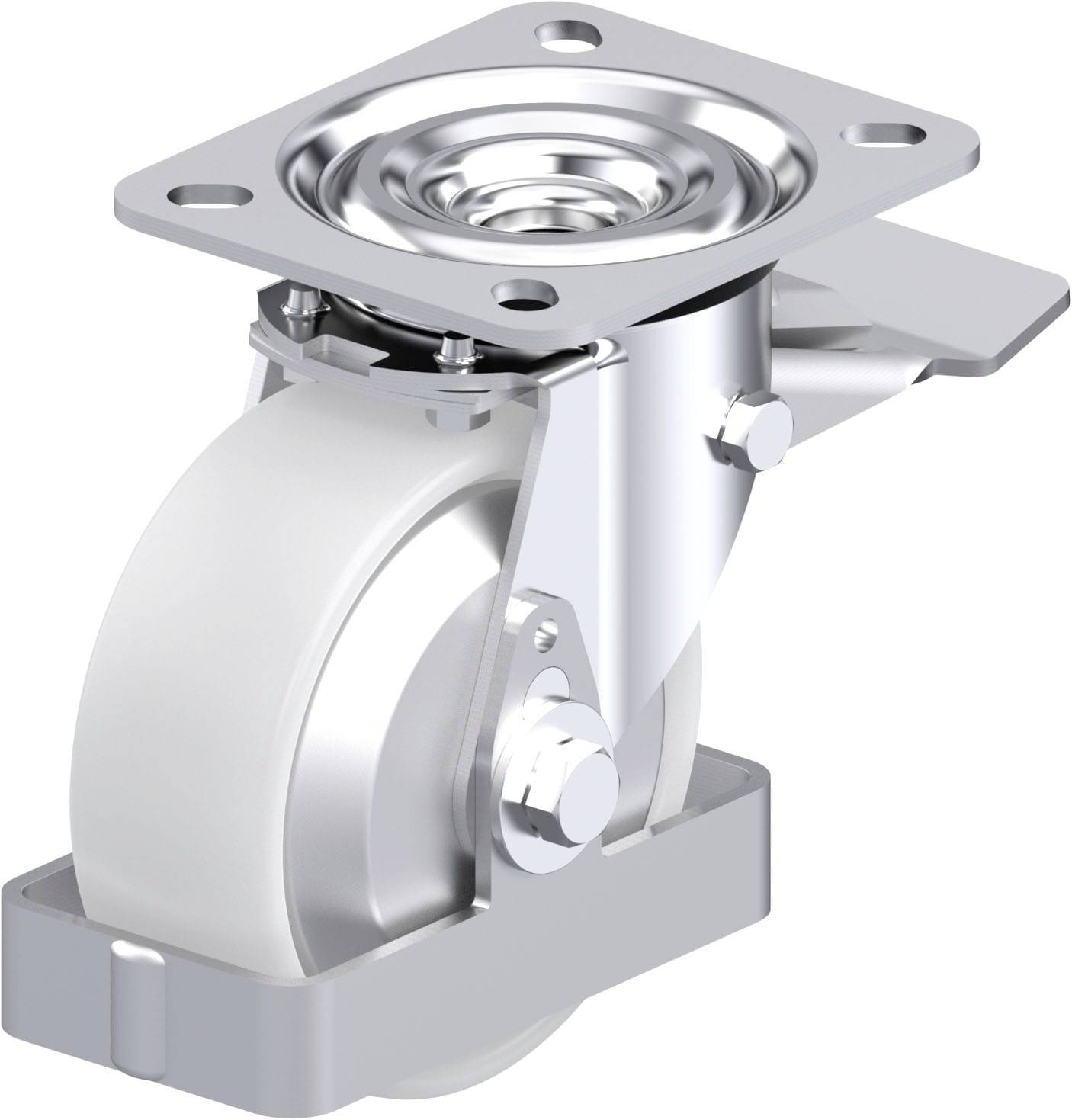 Blickle 939677 L-PO 100G-ST-FA-FS Stahlblech-Lenkrolle Rad-Durchmesser: 100mm Tragfähigkeit (max.): 250kg 1St.