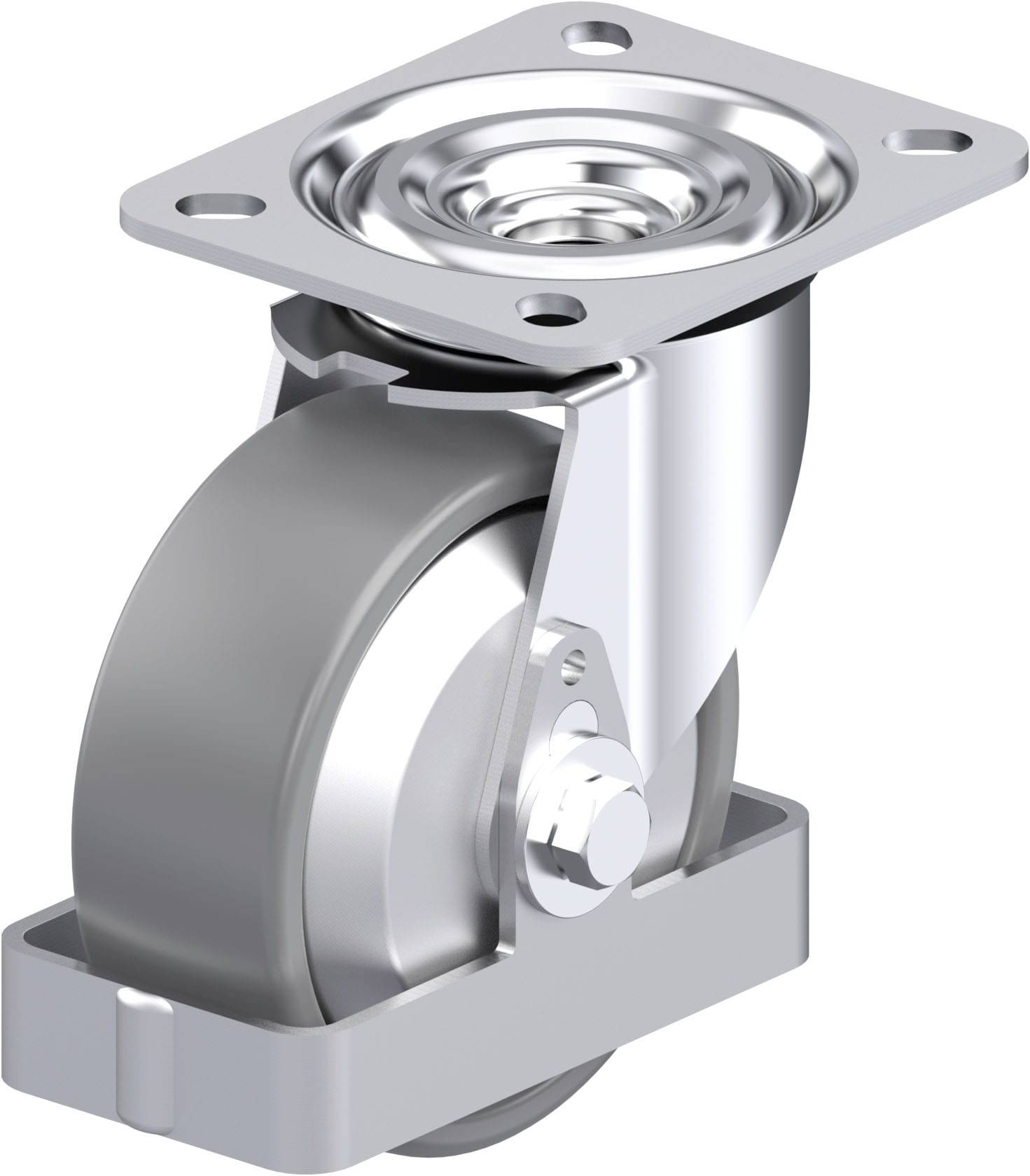 Blickle 946831 L-PO 100KA-ELS-FA-FS Stahlblech-Lenkrolle Rad-Durchmesser: 100mm Tragfähigkeit (max.): 250kg 1St.