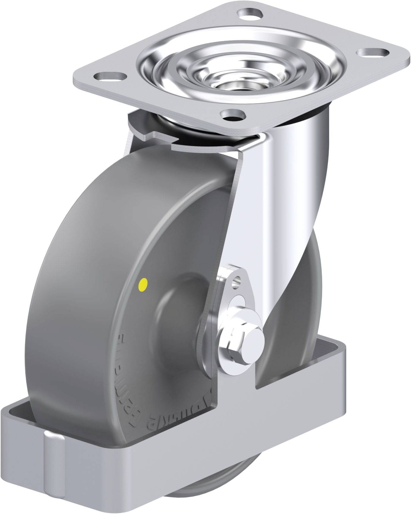 Blickle 939696 L-PO 125G-ELS-FS Stahlblech-Lenkrolle Rad-Durchmesser: 125mm Tragfähigkeit (max.): 250kg 1St.