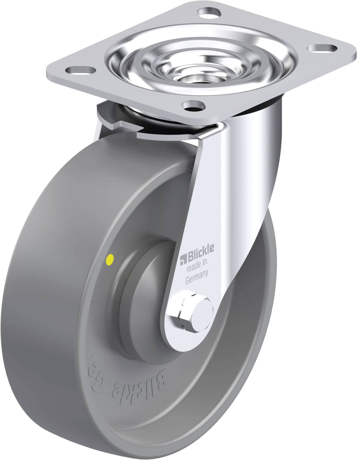 Blickle 886873 L-PO 125KA-ELS Stahlblech-Lenkrolle Rad-Durchmesser: 125mm Tragfähigkeit (max.): 250kg 1St.