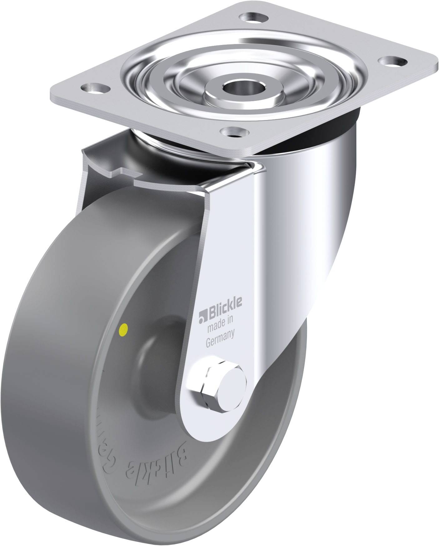 Blickle 412114 L-PO 150G-ELS Stahlblech-Lenkrolle Rad-Durchmesser: 150mm Tragfähigkeit (max.): 400kg 1St.