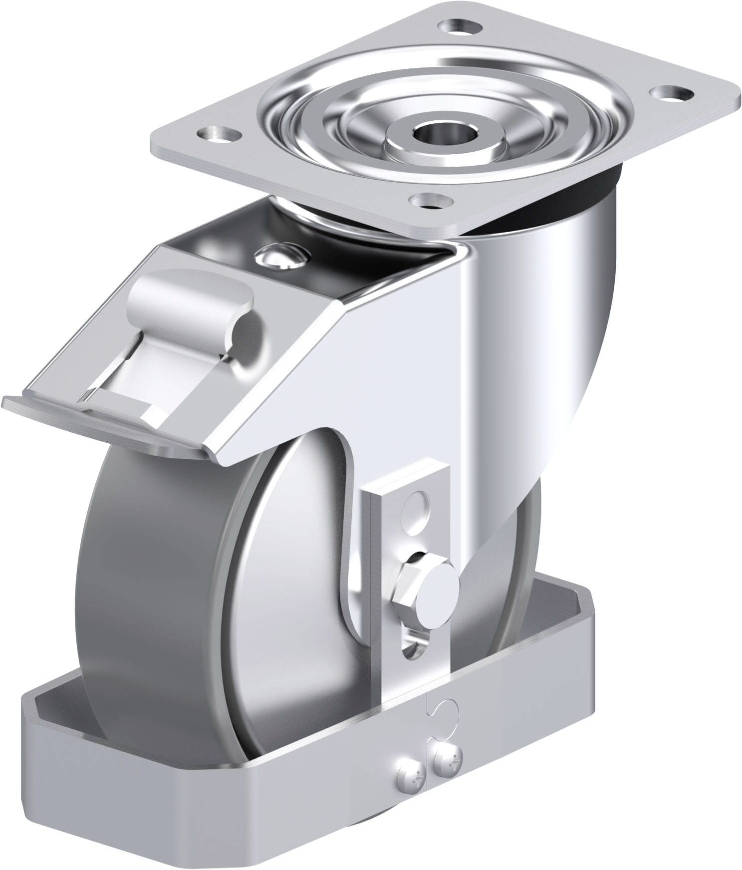 Blickle 946851 L-PO 150G-FI-ELS-FA-FS Stahlblech-Lenkrolle Rad-Durchmesser: 150mm Tragfähigkeit (max.): 400kg 1St.