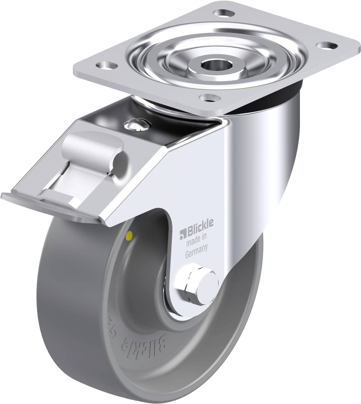 Blickle 885534 L-PO 150K-FI-ELS Stahlblech-Lenkrolle Rad-Durchmesser: 150mm Tragfähigkeit (max.): 400kg 1St.