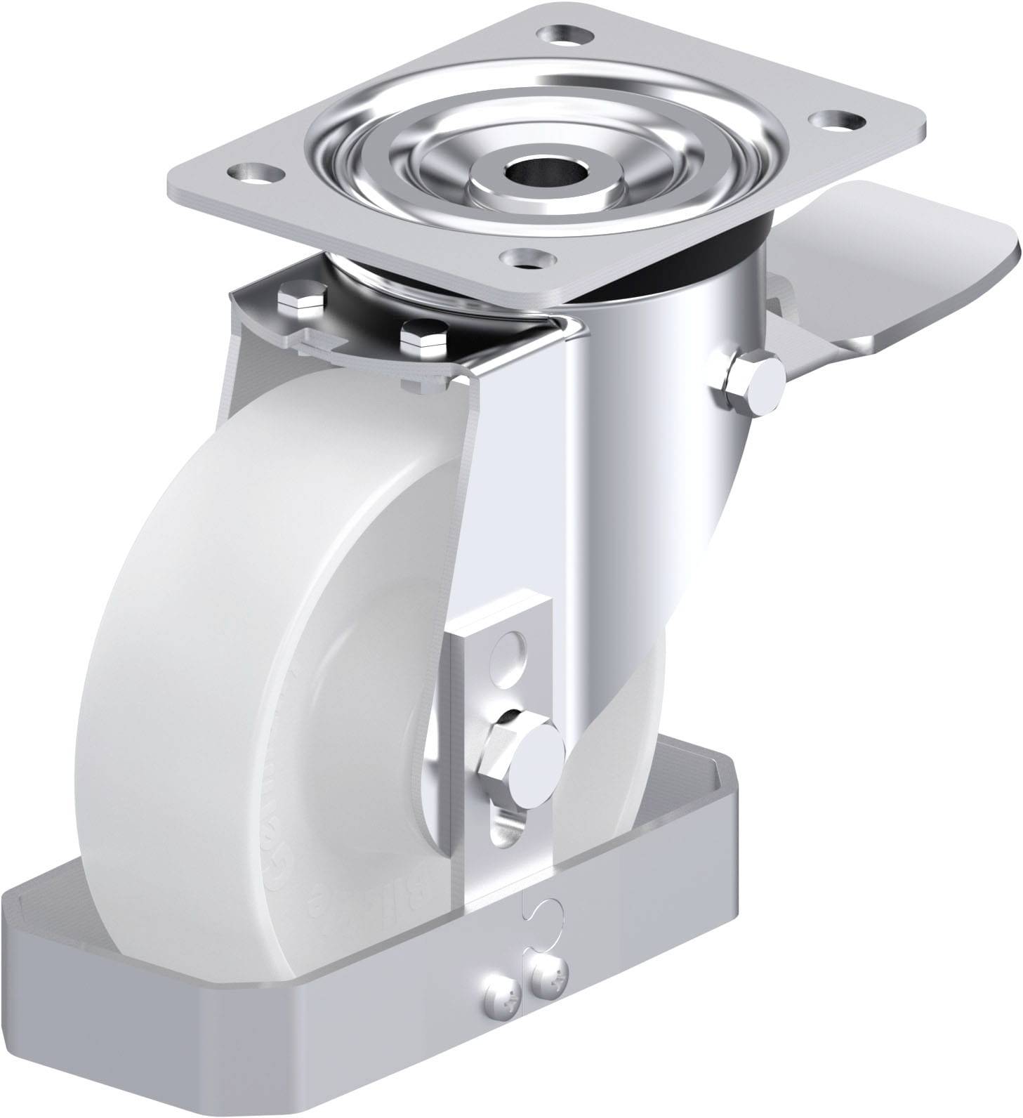 Blickle 884747 L-PO 150R-ST-FS Stahlblech-Lenkrolle Rad-Durchmesser: 150mm Tragfähigkeit (max.): 400kg 1St.