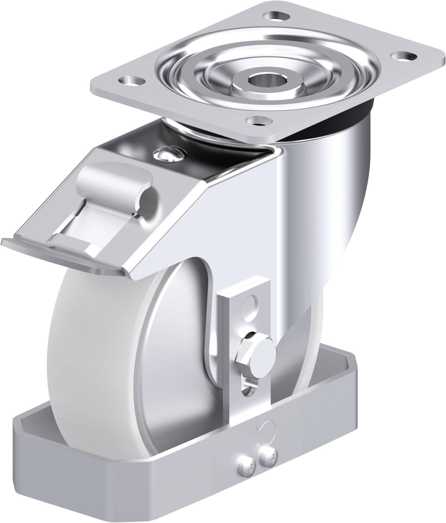 Blickle 939739 L-PO 150XR-FI-FA-FS Stahlblech-Lenkrolle Rad-Durchmesser: 150mm Tragfähigkeit (max.): 400kg 1St.