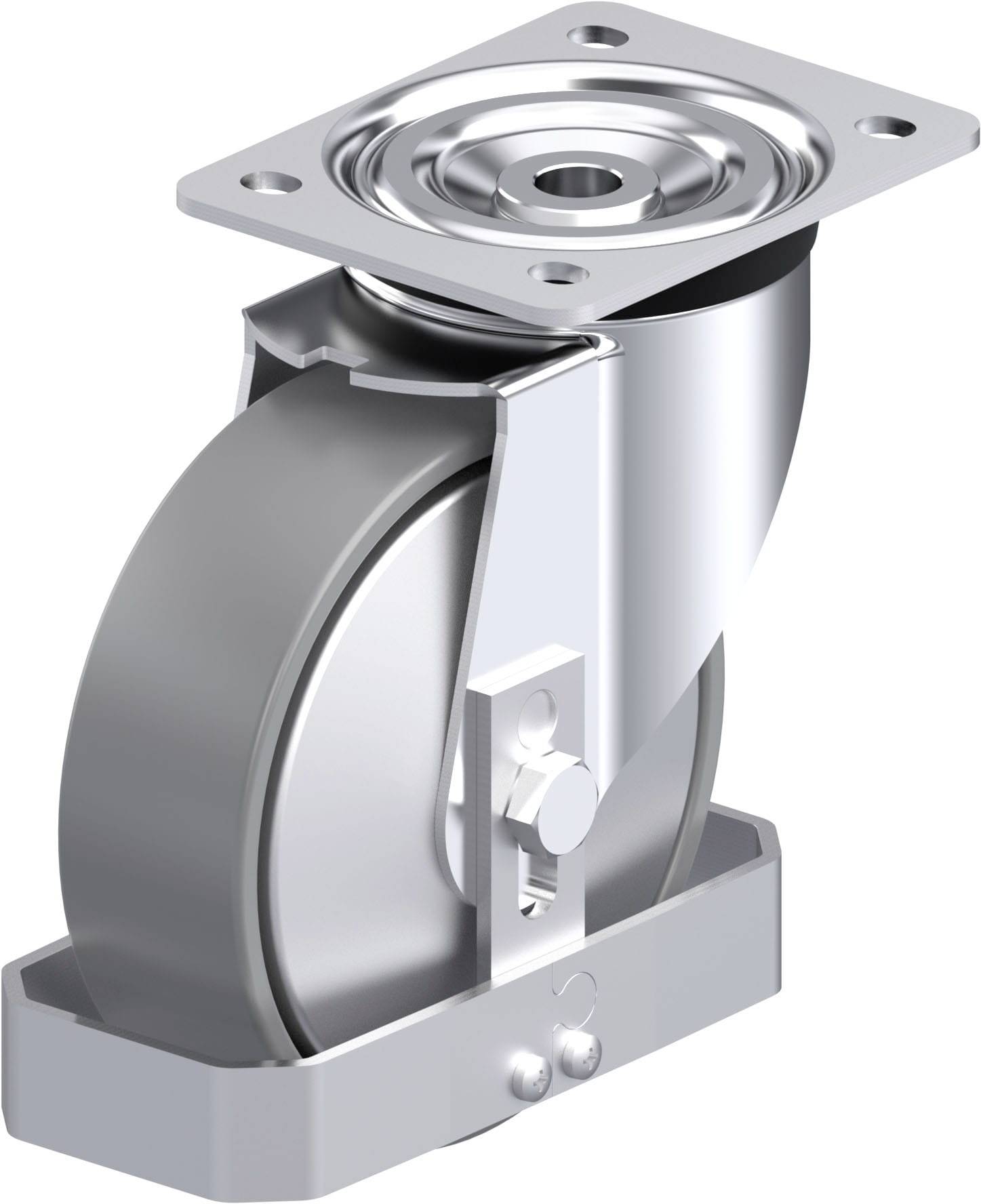 Blickle 946871 L-PO 160K-ELS-FA-FS Stahlblech-Lenkrolle Rad-Durchmesser: 160mm Tragfähigkeit (max.): 400kg 1St.