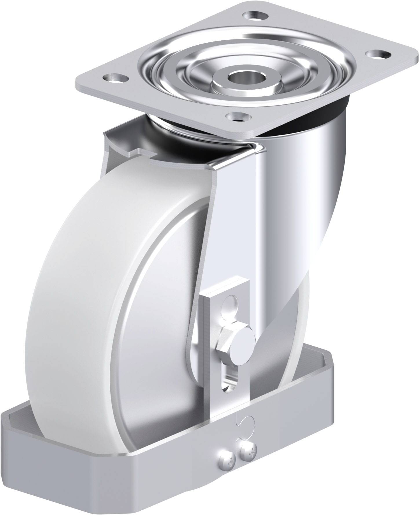 Blickle 939773 L-PO 160K-FA-FS Stahlblech-Lenkrolle Rad-Durchmesser: 160mm Tragfähigkeit (max.): 400kg 1St.