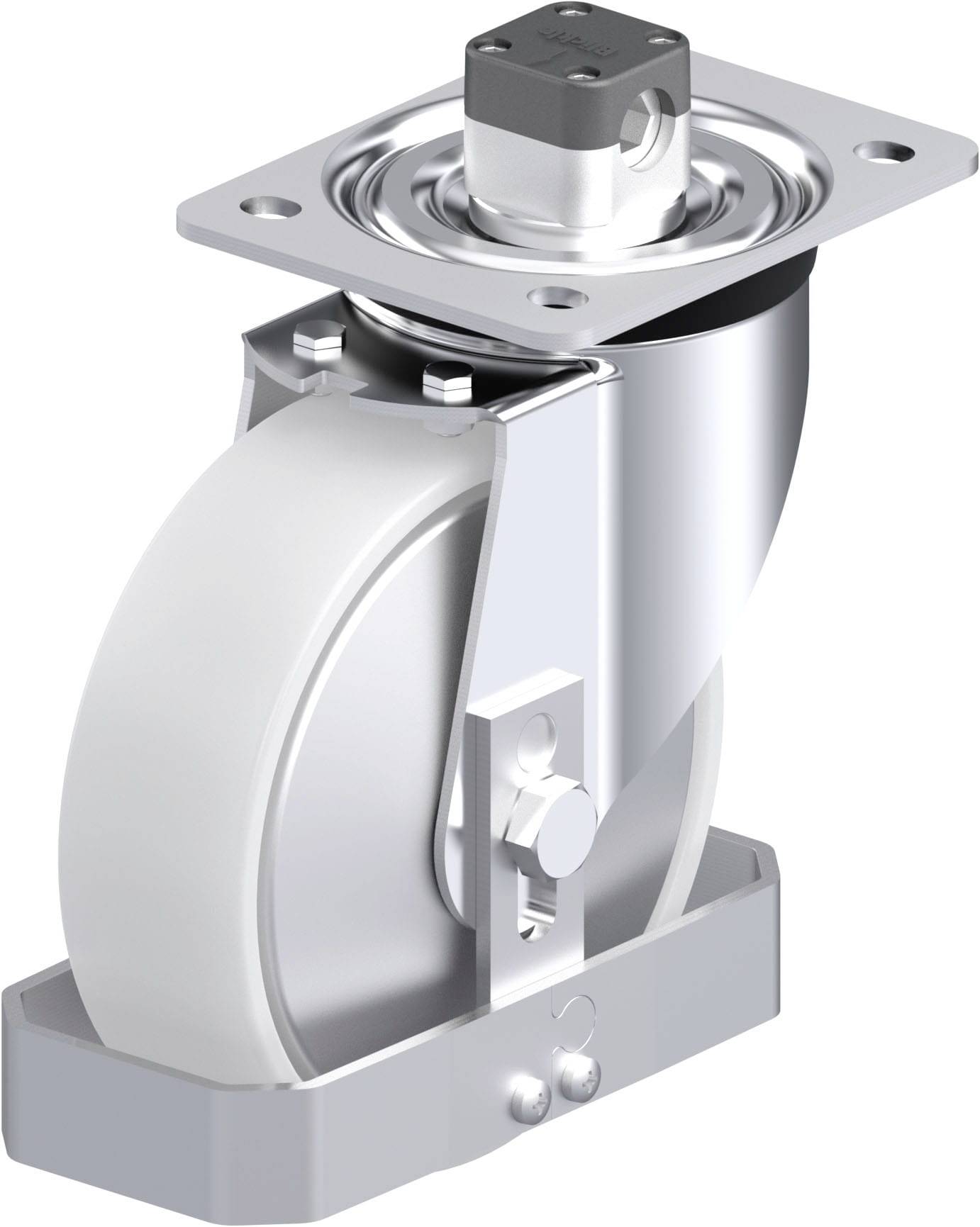 Blickle 939786 L-PO 160XR-CS11-FA-FS Stahlblech-Lenkrolle Rad-Durchmesser: 160mm Tragfähigkeit (max.): 400kg 1St.