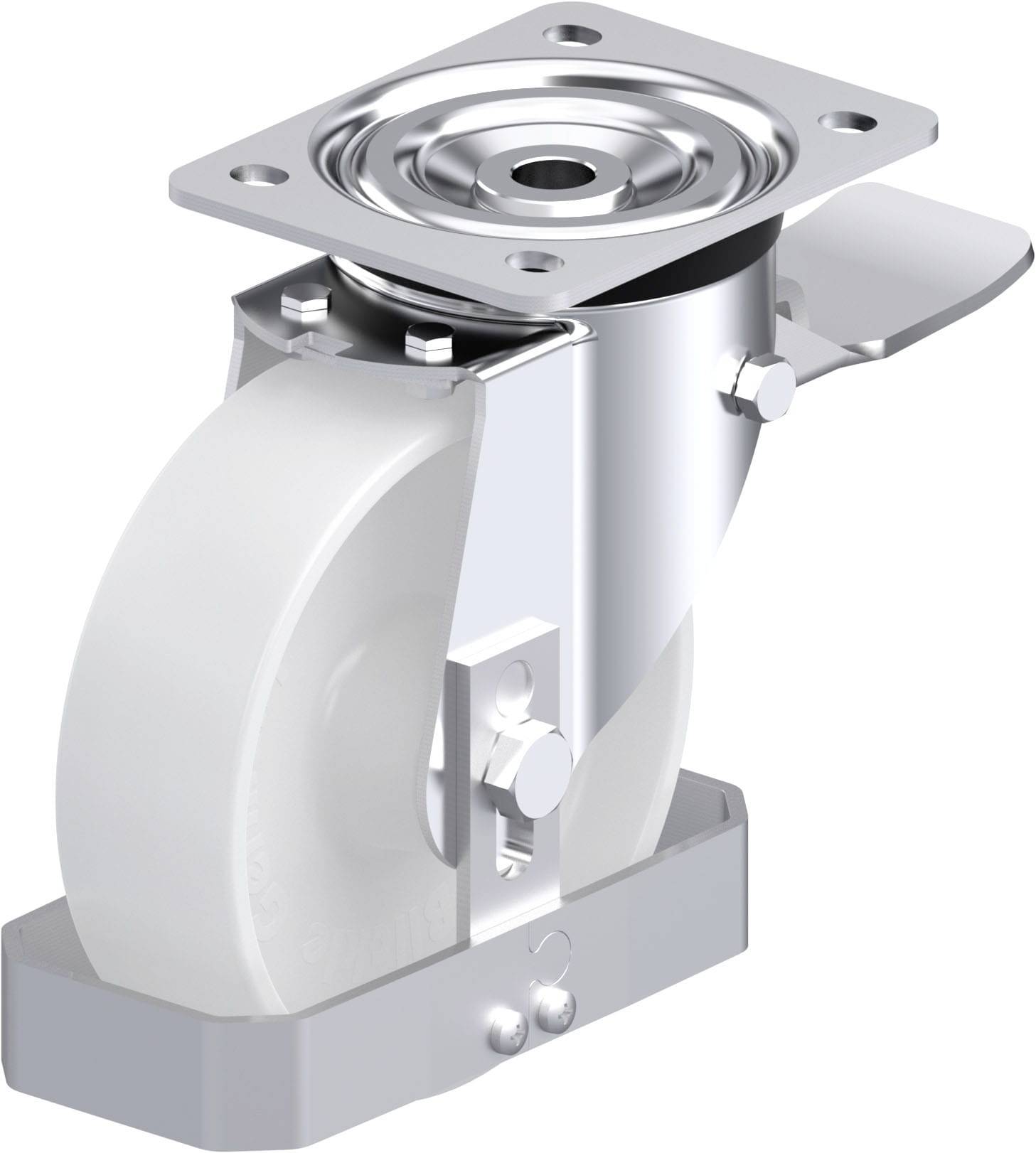 Blickle 939790 L-PO 160XR-ST-FS Stahlblech-Lenkrolle Rad-Durchmesser: 160mm Tragfähigkeit (max.): 400kg 1St.