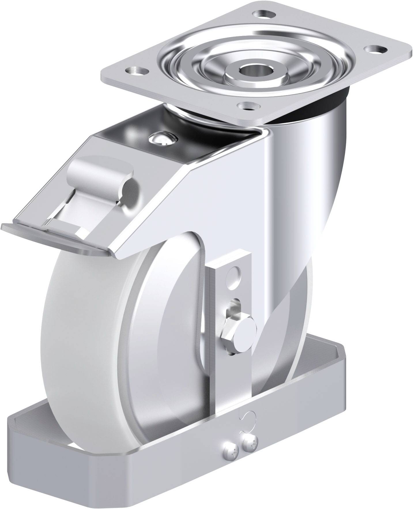 Blickle 939801 L-PO 175K-FI-FA-FS Stahlblech-Lenkrolle Rad-Durchmesser: 175mm Tragfähigkeit (max.): 400kg 1St.