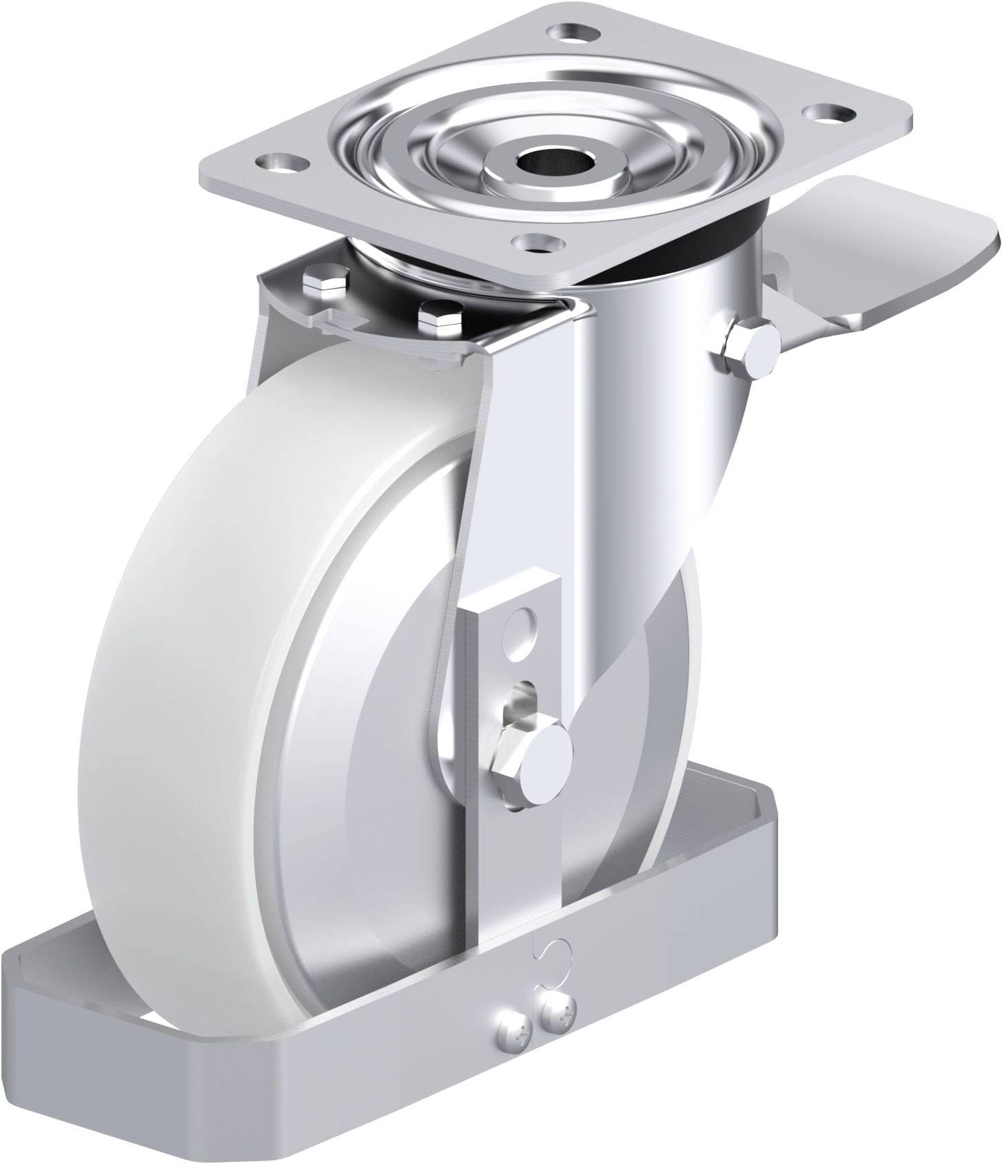 Blickle 939803 L-PO 175K-ST-FA-FS Stahlblech-Lenkrolle Rad-Durchmesser: 175mm Tragfähigkeit (max.): 400kg 1St.