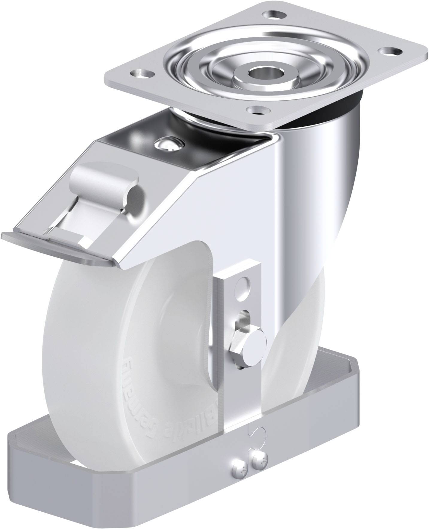 Blickle 879928 L-PO 175R-FI-FS Stahlblech-Lenkrolle Rad-Durchmesser: 175mm Tragfähigkeit (max.): 400kg 1St.