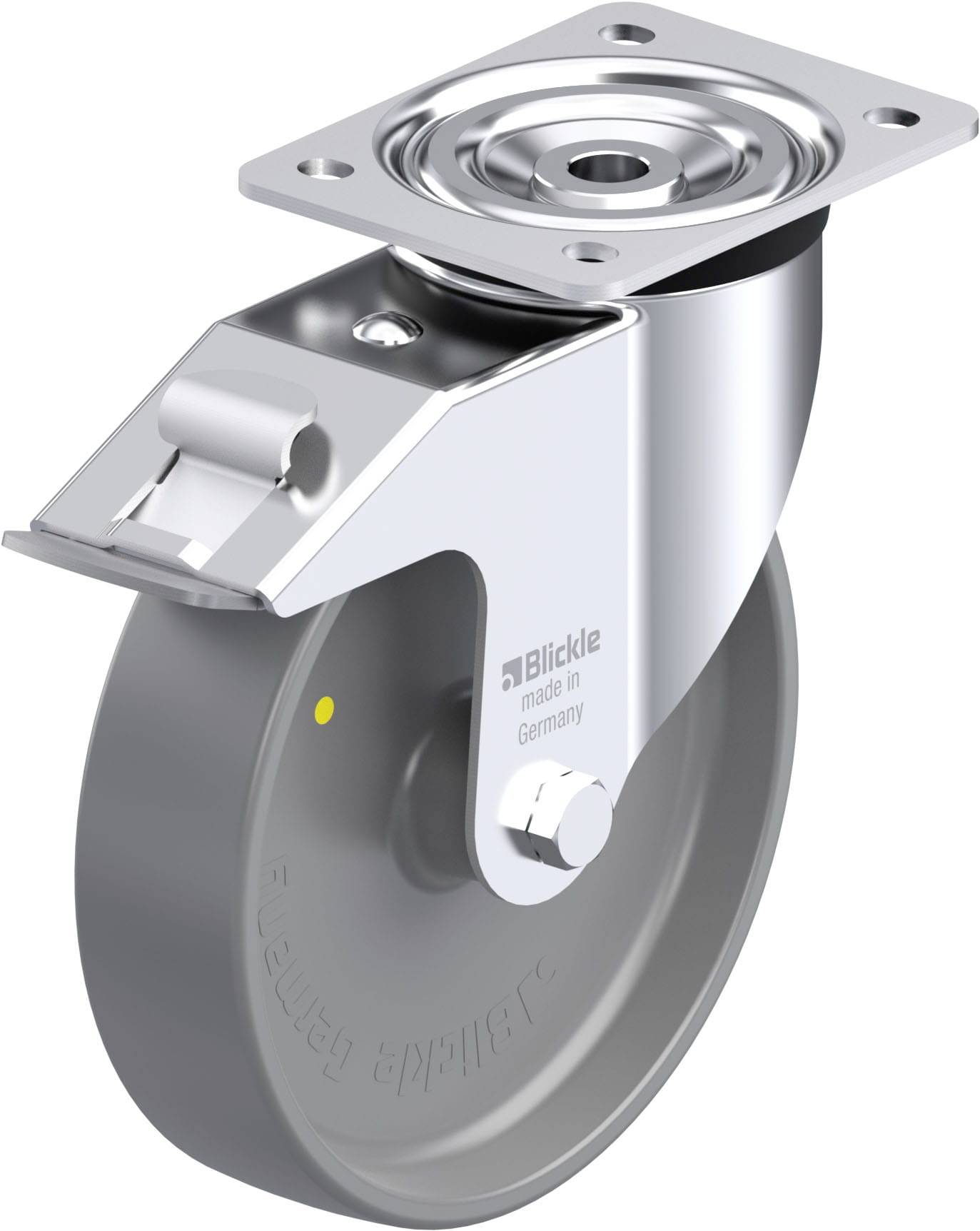 Blickle 899810 L-PO 200G-FI-ELS Stahlblech-Lenkrolle Rad-Durchmesser: 200mm Tragfähigkeit (max.): 400kg 1St.