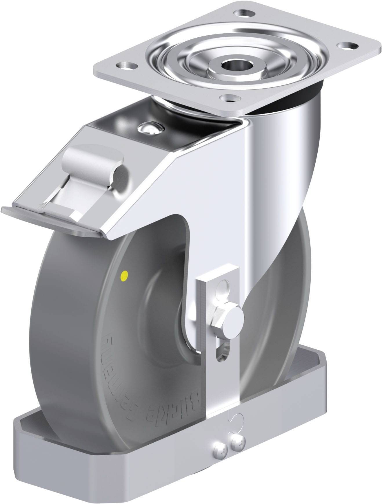 Blickle 741362 L-PO 200K-FI-ELS-FS Stahlblech-Lenkrolle Rad-Durchmesser: 200mm Tragfähigkeit (max.): 400kg 1St.