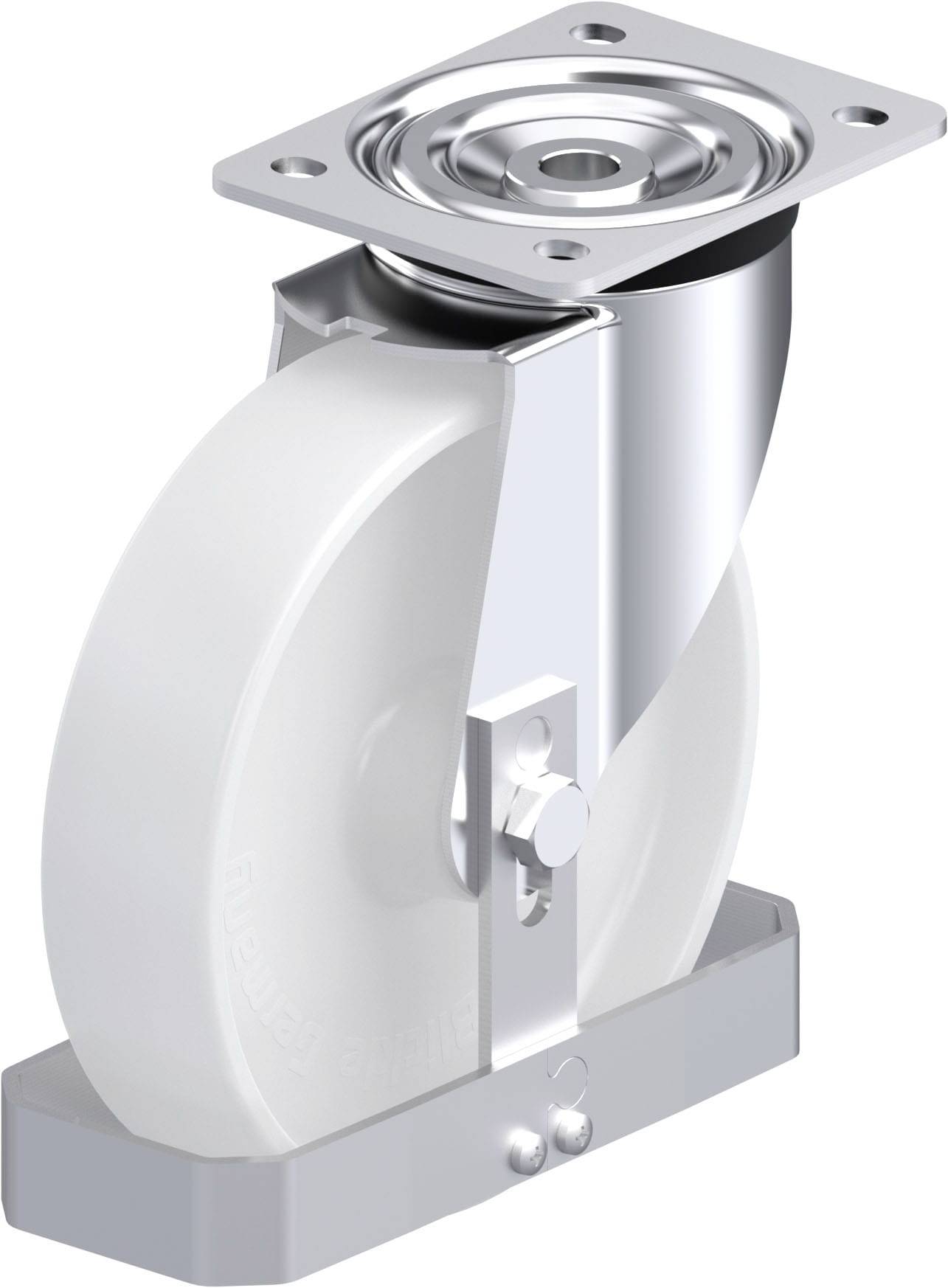 Blickle 879914 L-PO 200R-FS Stahlblech-Lenkrolle Rad-Durchmesser: 200mm Tragfähigkeit (max.): 400kg 1St.