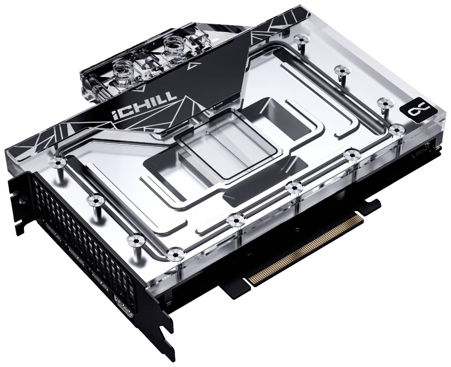 Inno 3D Grafikkarte Nvidia GeForce RTX 4080 Super iChiLL Frostbite 16 GB GDDR6X-RAM PCIe x16 HDMI®, DisplayPort NVIDIA G-Sync, Wassergekühlt, RGB