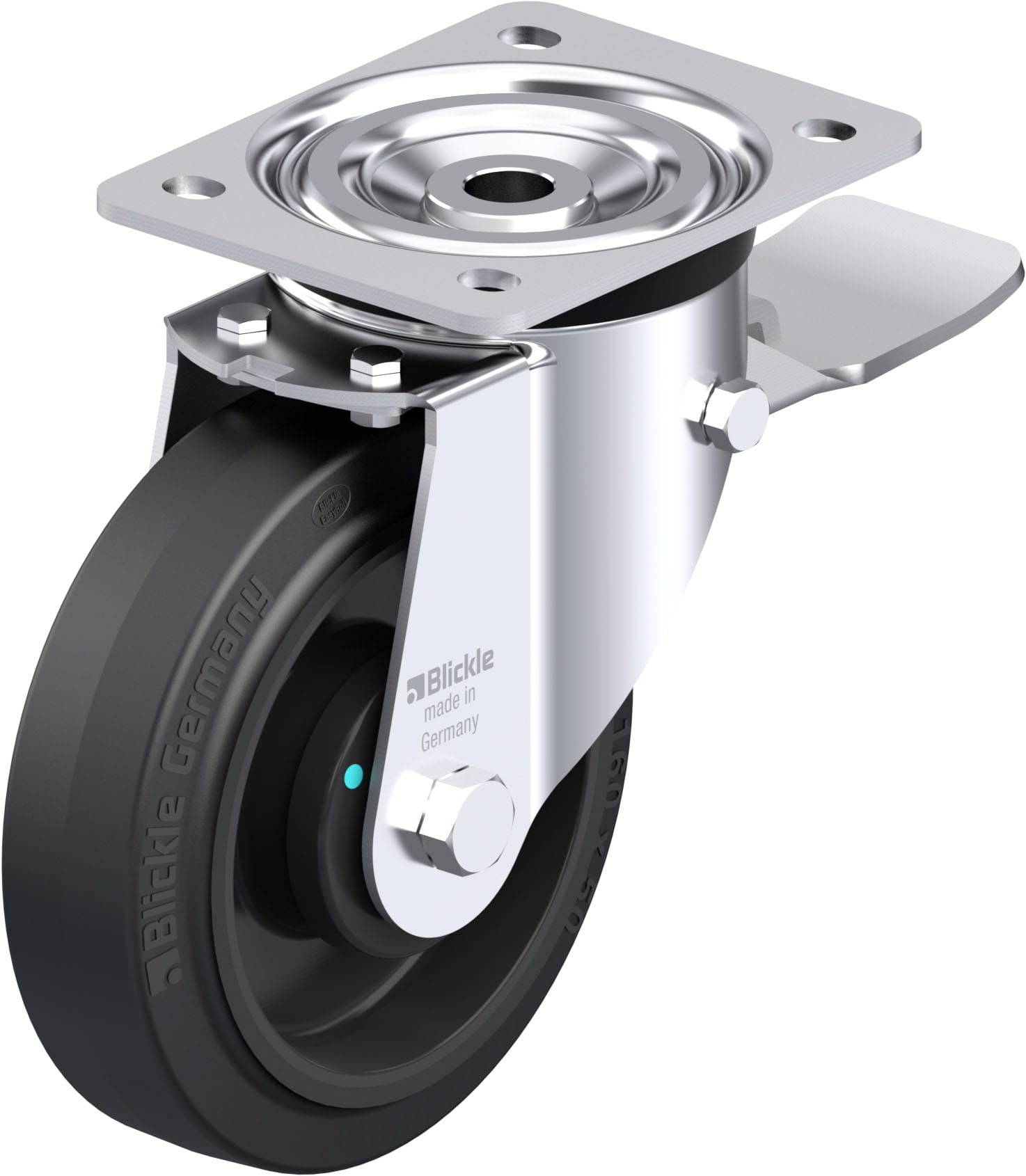 Blickle 749369 L-POEV 160KAD-ST Stahlblech-Lenkrolle Rad-Durchmesser: 160mm Tragfähigkeit (max.): 400kg 1St.