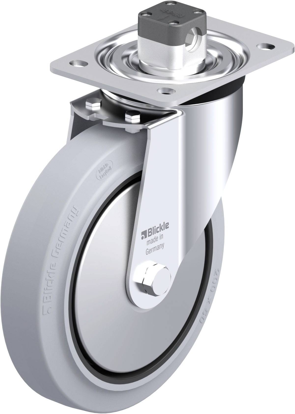 Blickle 850801 L-POEV 200KA-CS11-SG-FA Stahlblech-Lenkrolle Rad-Durchmesser: 200mm Tragfähigkeit (max.): 400kg 1St.