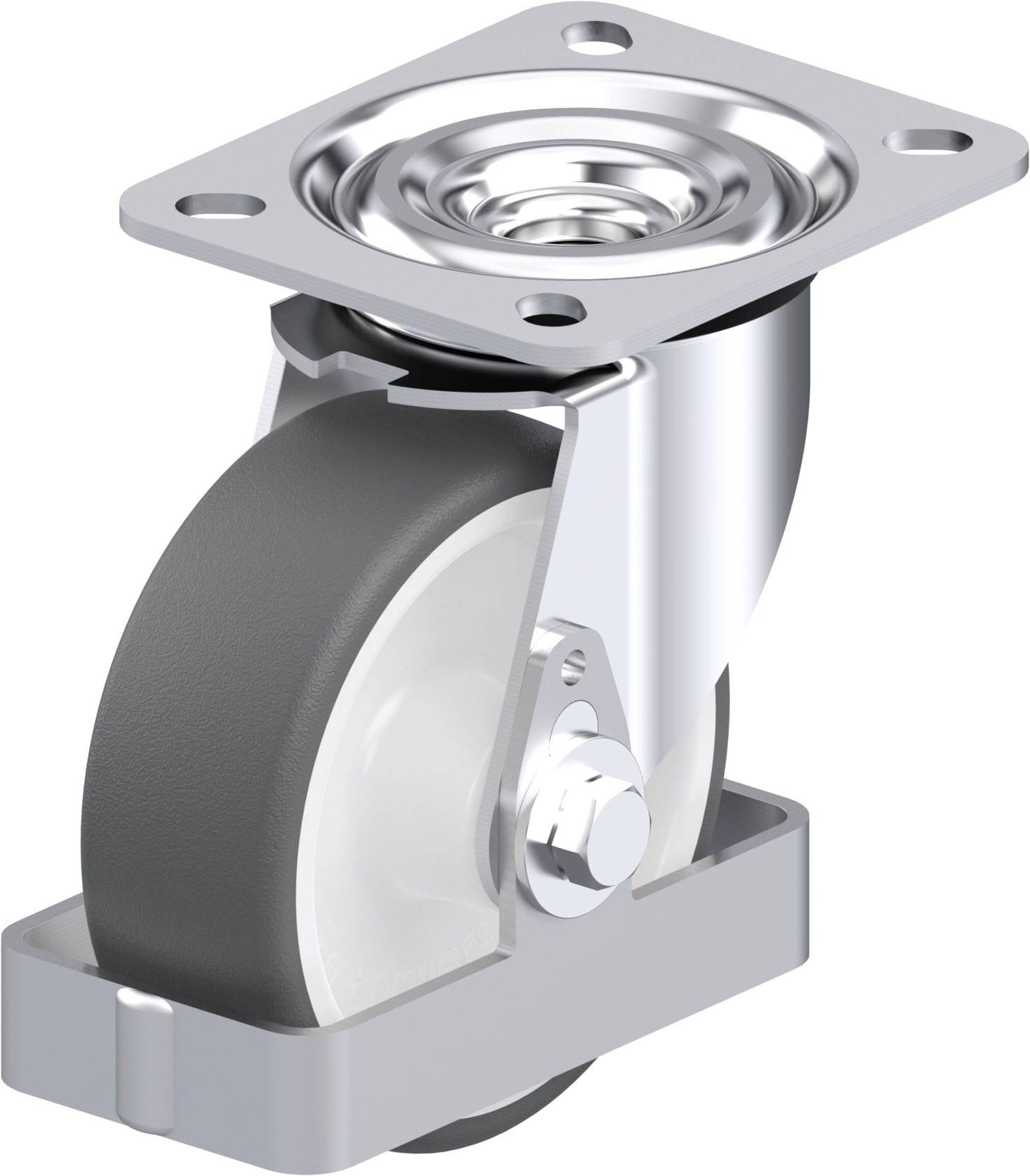 Blickle 929948 L-POTH 100G-FS Stahlblech-Lenkrolle Rad-Durchmesser: 100mm Tragfähigkeit (max.): 250kg 1St.