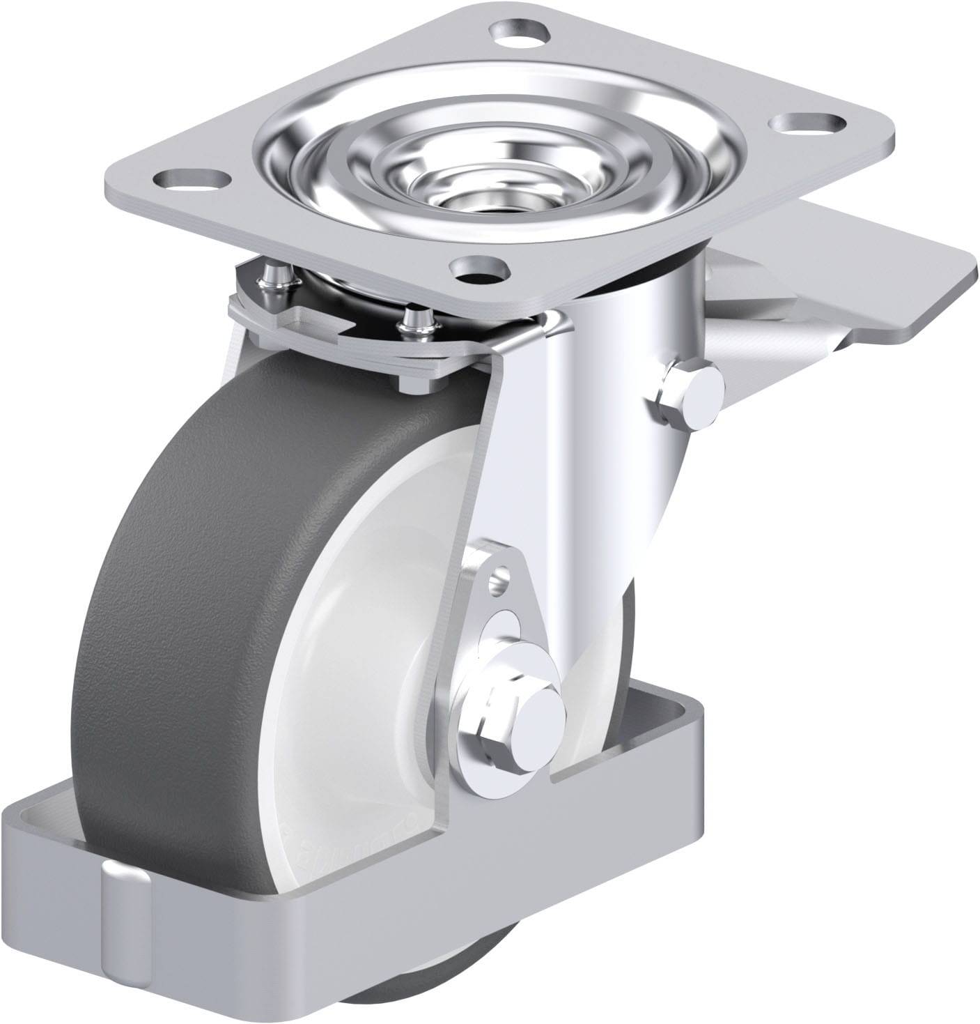 Blickle 938911 L-POTH 100R-ST-FS Stahlblech-Lenkrolle Rad-Durchmesser: 100mm Tragfähigkeit (max.): 250kg 1St.