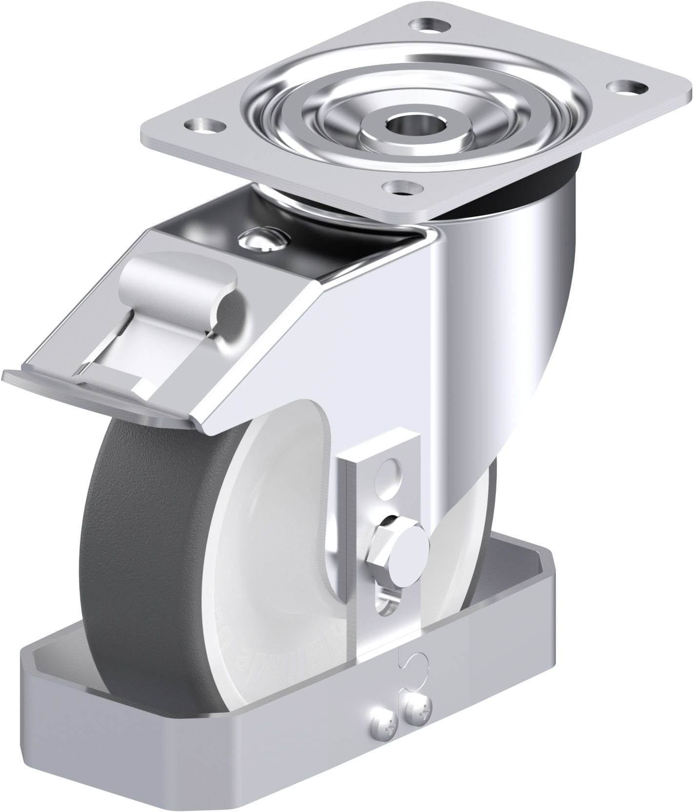 Blickle 846792 L-POTH 150R-FI-FS Stahlblech-Lenkrolle Rad-Durchmesser: 150mm Tragfähigkeit (max.): 400kg 1St.