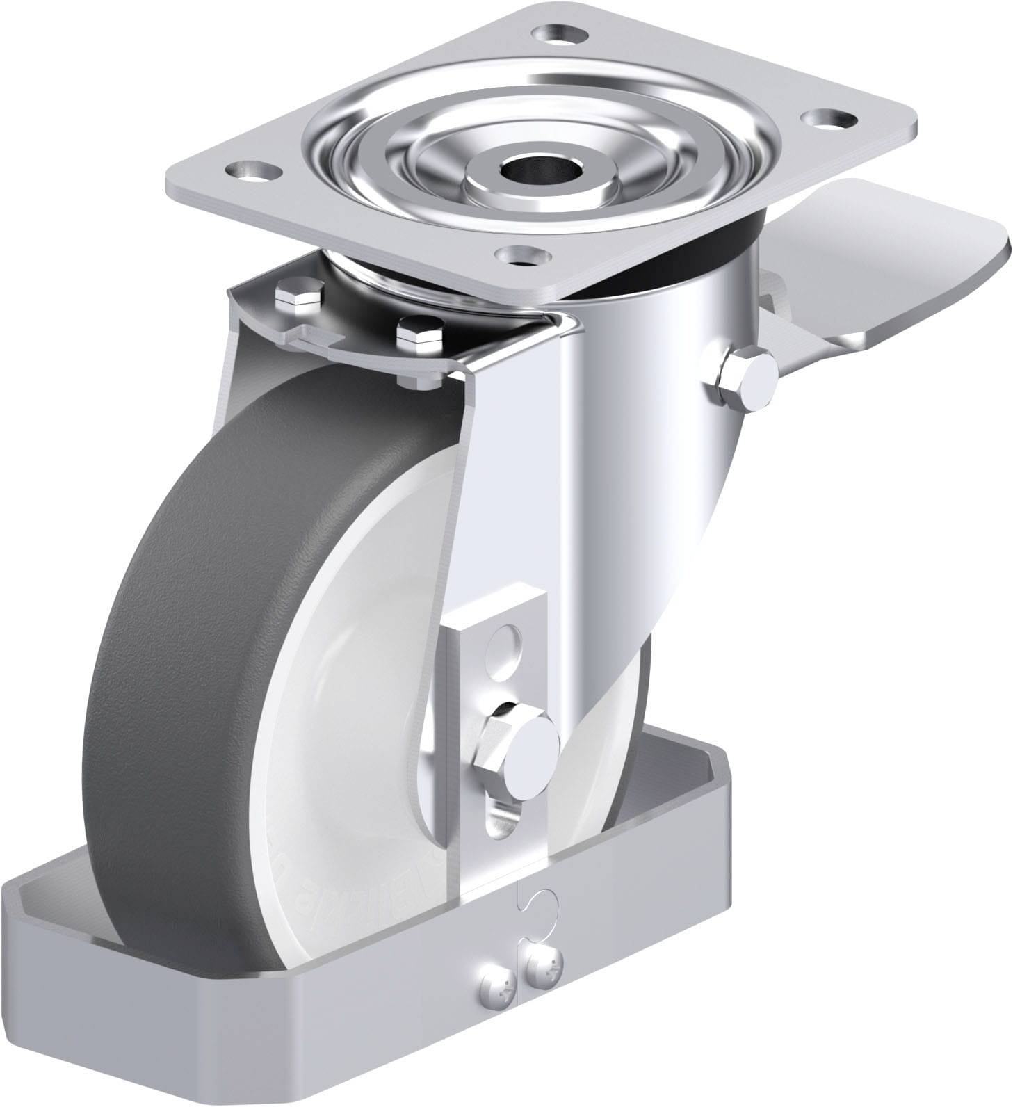 Blickle 938936 L-POTH 150R-ST-FS Stahlblech-Lenkrolle Rad-Durchmesser: 150mm Tragfähigkeit (max.): 400kg 1St.