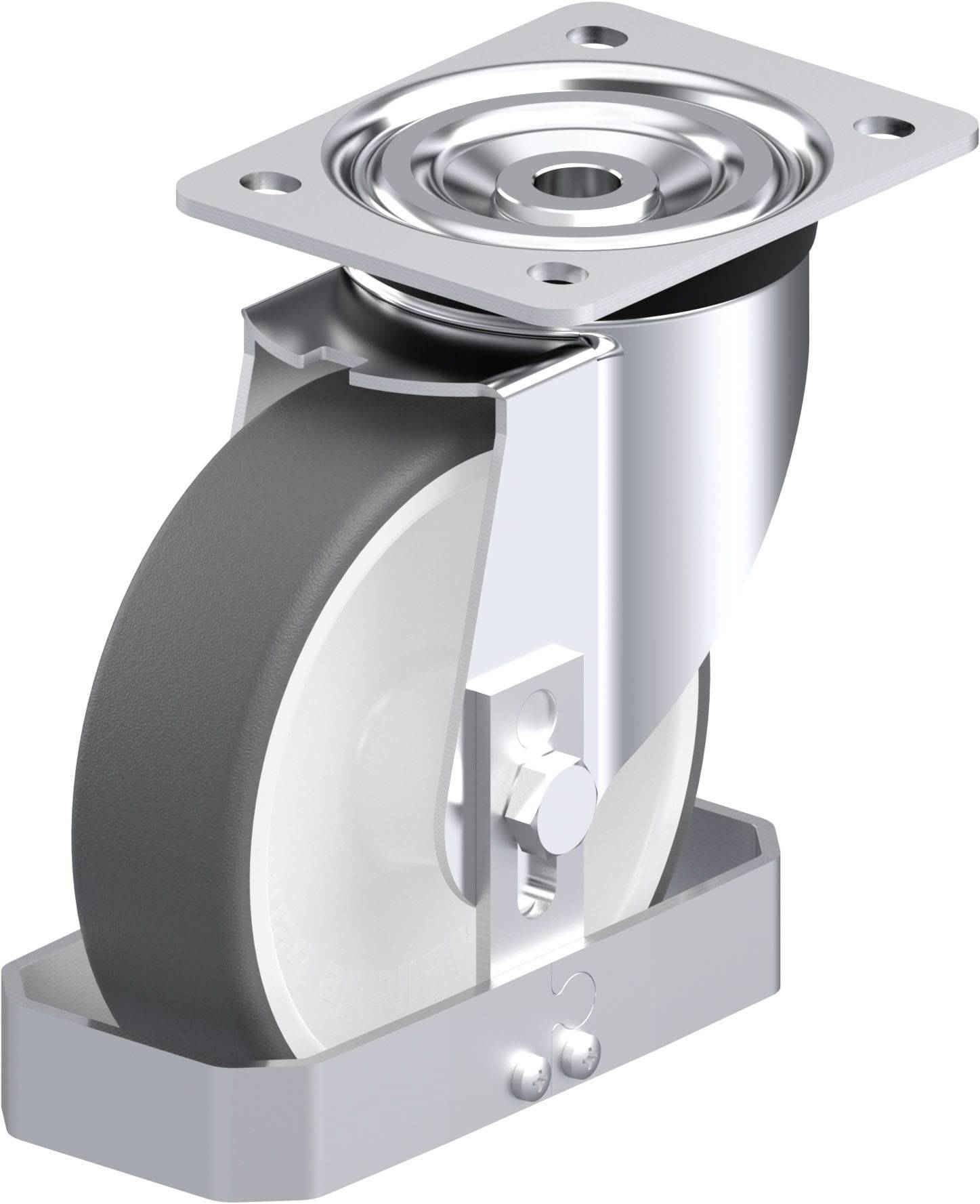 Blickle 868644 L-POTH 160G-FS Stahlblech-Lenkrolle Rad-Durchmesser: 160mm Tragfähigkeit (max.): 400kg 1St.