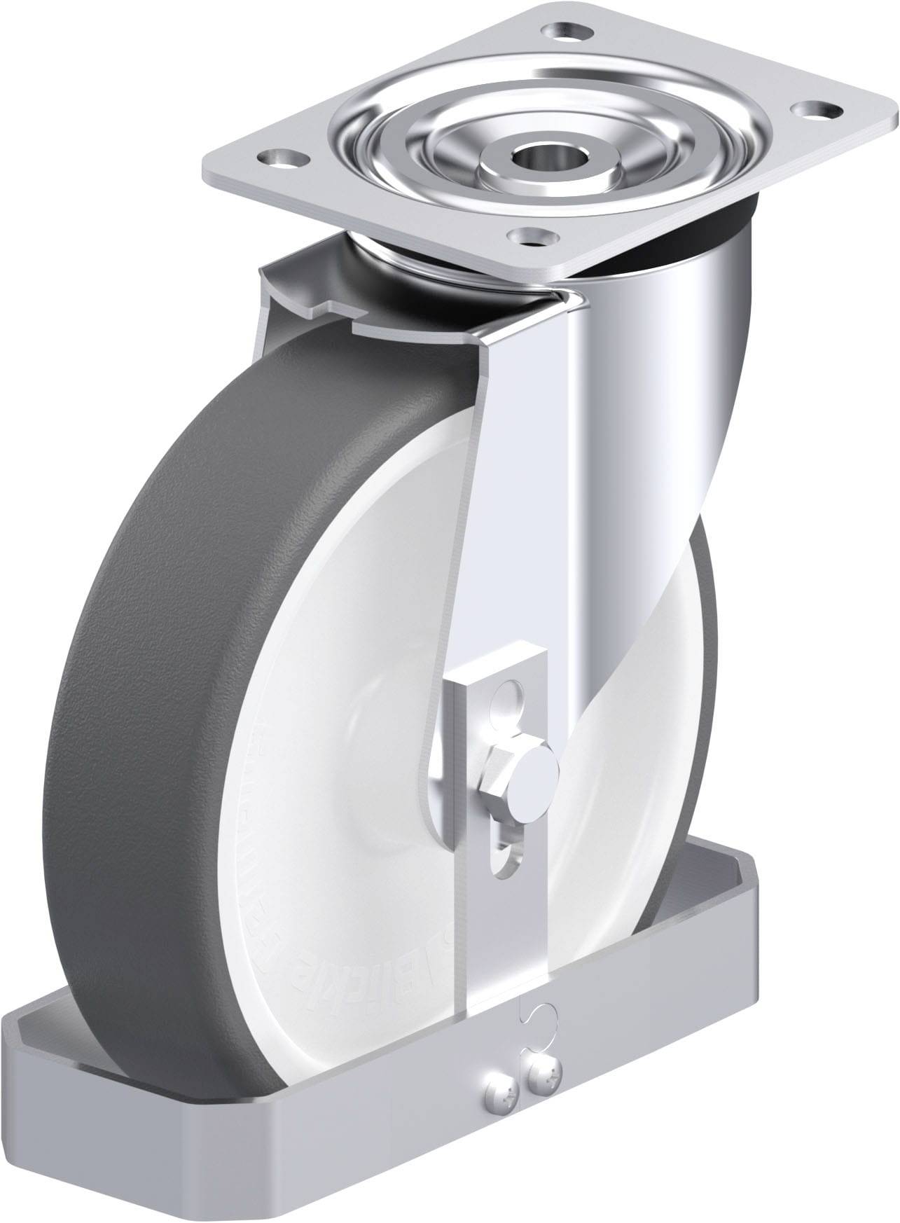 Blickle 938954 L-POTH 200G-FS Stahlblech-Lenkrolle Rad-Durchmesser: 200mm Tragfähigkeit (max.): 400kg 1St.