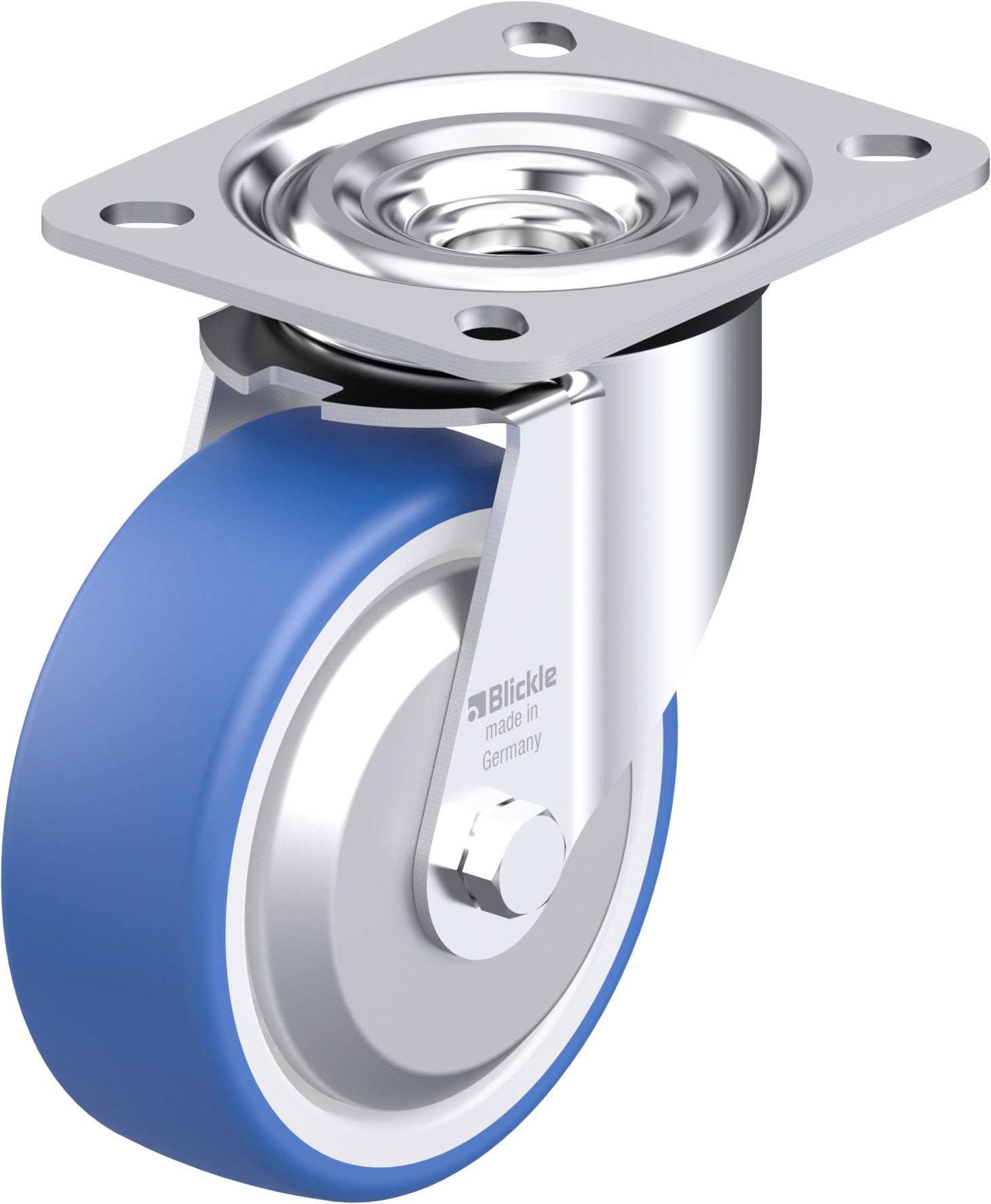 Blickle 948043 L-POTHS 100XKA-FA Stahlblech-Lenkrolle Rad-Durchmesser: 100mm Tragfähigkeit (max.): 200kg 1St.